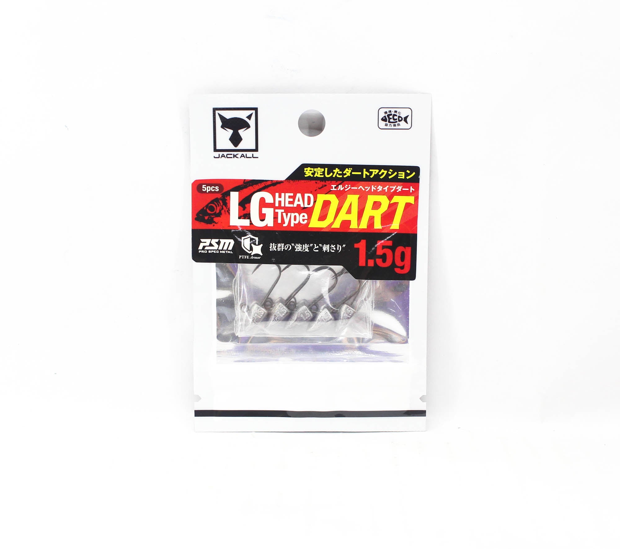 Jackall Jig Head LG Head Type Dart 1.5 grams Size 9 5/pack (4173)