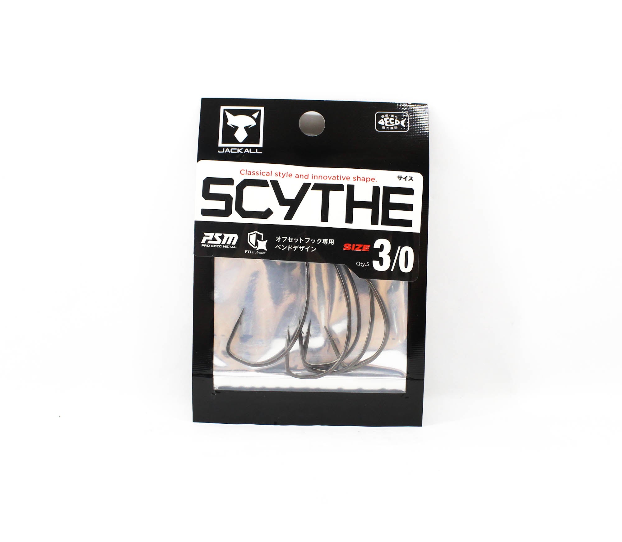 Jackall Hooks Scythe Size 3/0 5/Pack (7488)