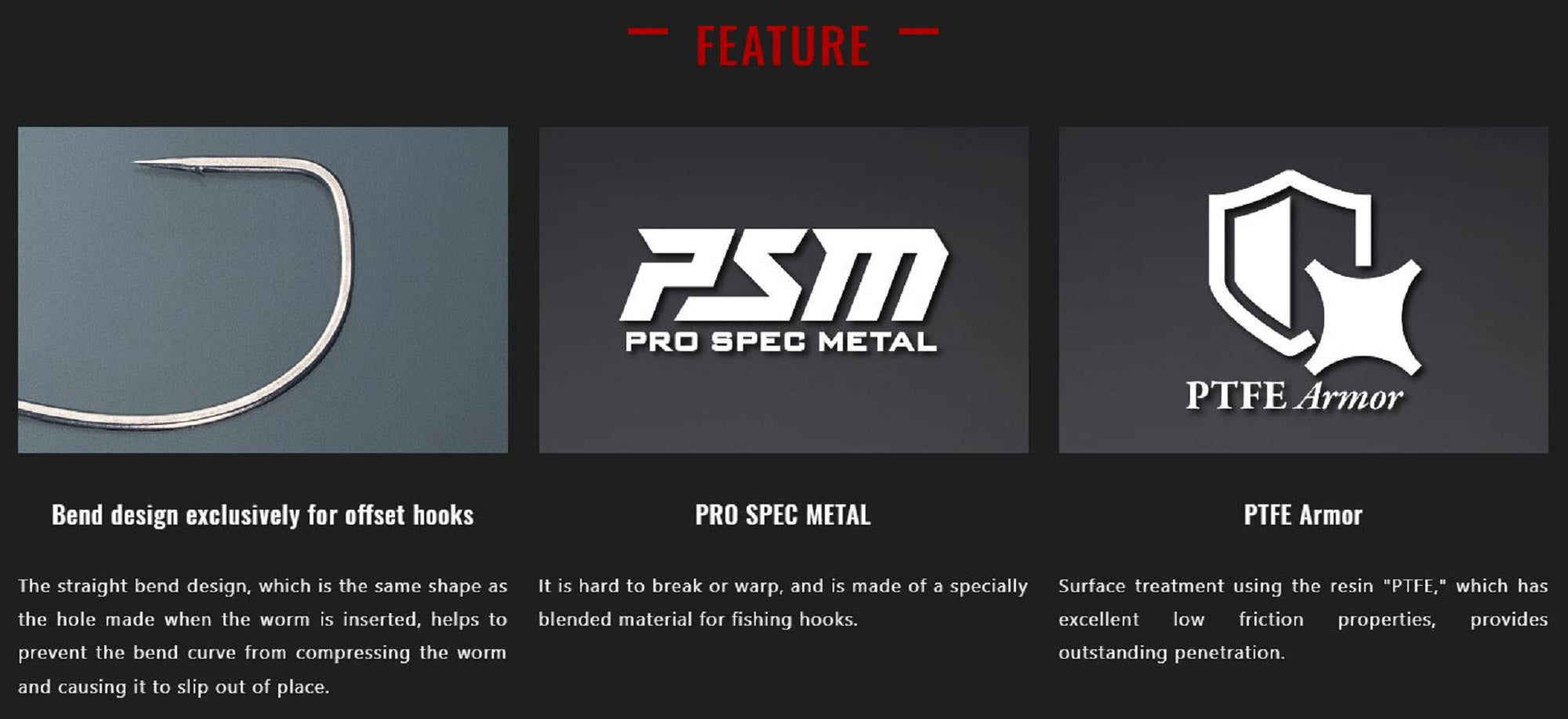 Jackall Hooks Scythe Size 7/0 3/Pack (7525)