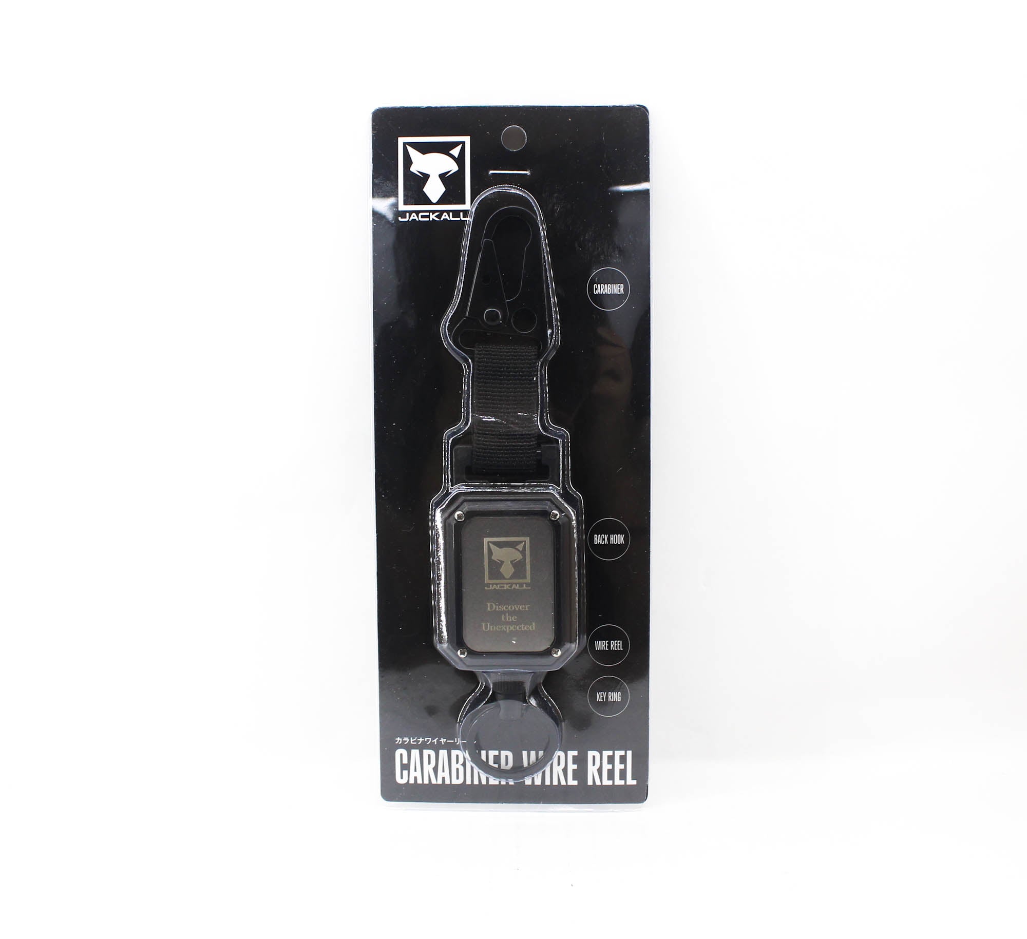 Jackall Carabiner Wire Reel 70cm Black (3205)
