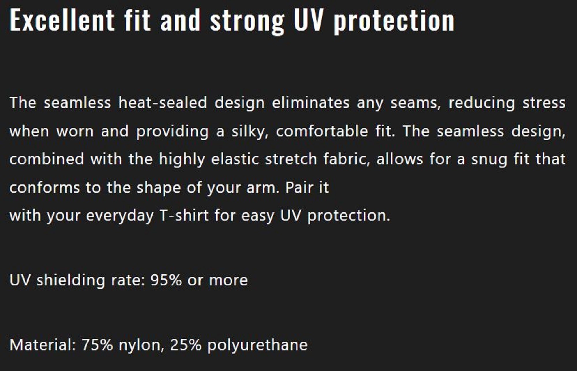 Jackall Arm Sleeve Seamless Black L (3250)