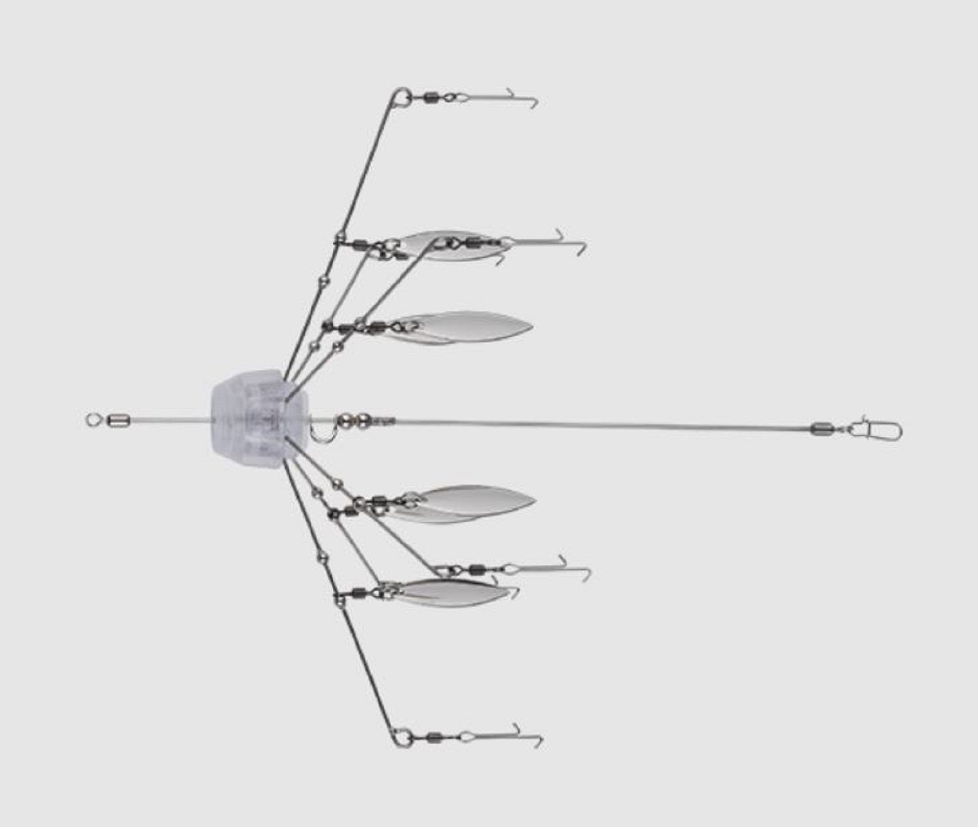 Jackall Luster Blade 75mm Alabama Rig Silver (6367)