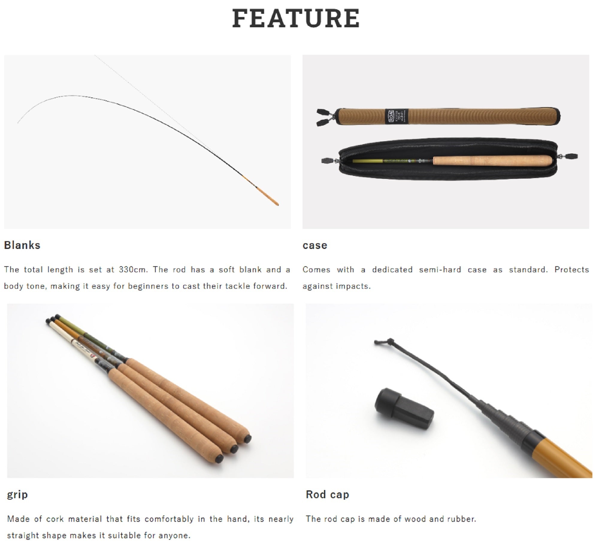 Jackall RGM Rod Pole Telescopic Spec 8 330cm Olive (8583)