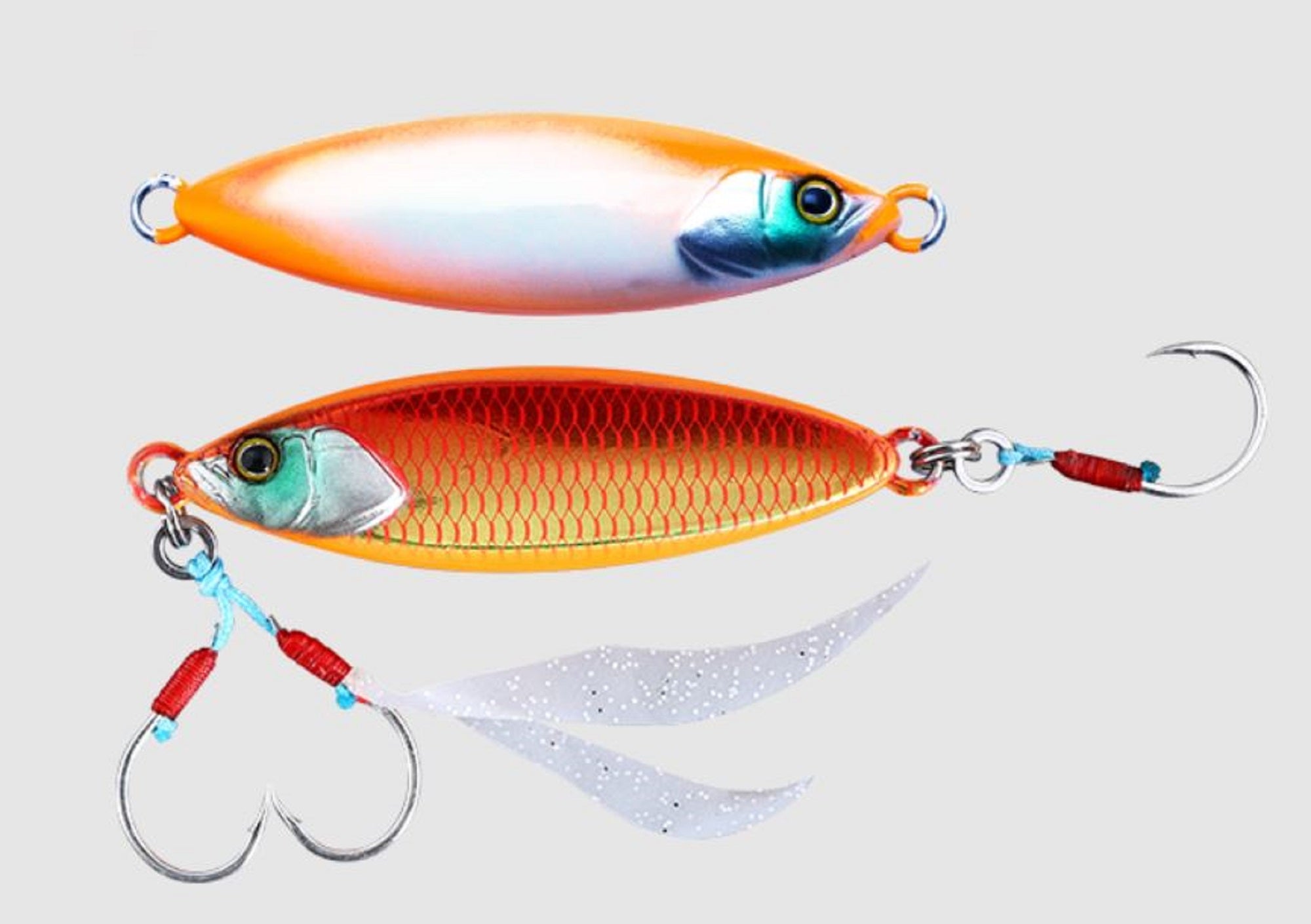Jackall Metal Jig Flag Trap Leaf 80 grams Meimetsu Orange Glow (2771)