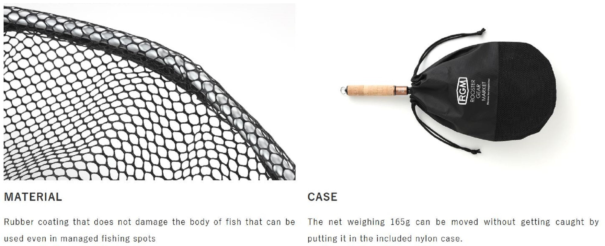 Jackall RGM Landing Net 300 310x210x250mm Length 510mm Khaki (1971)