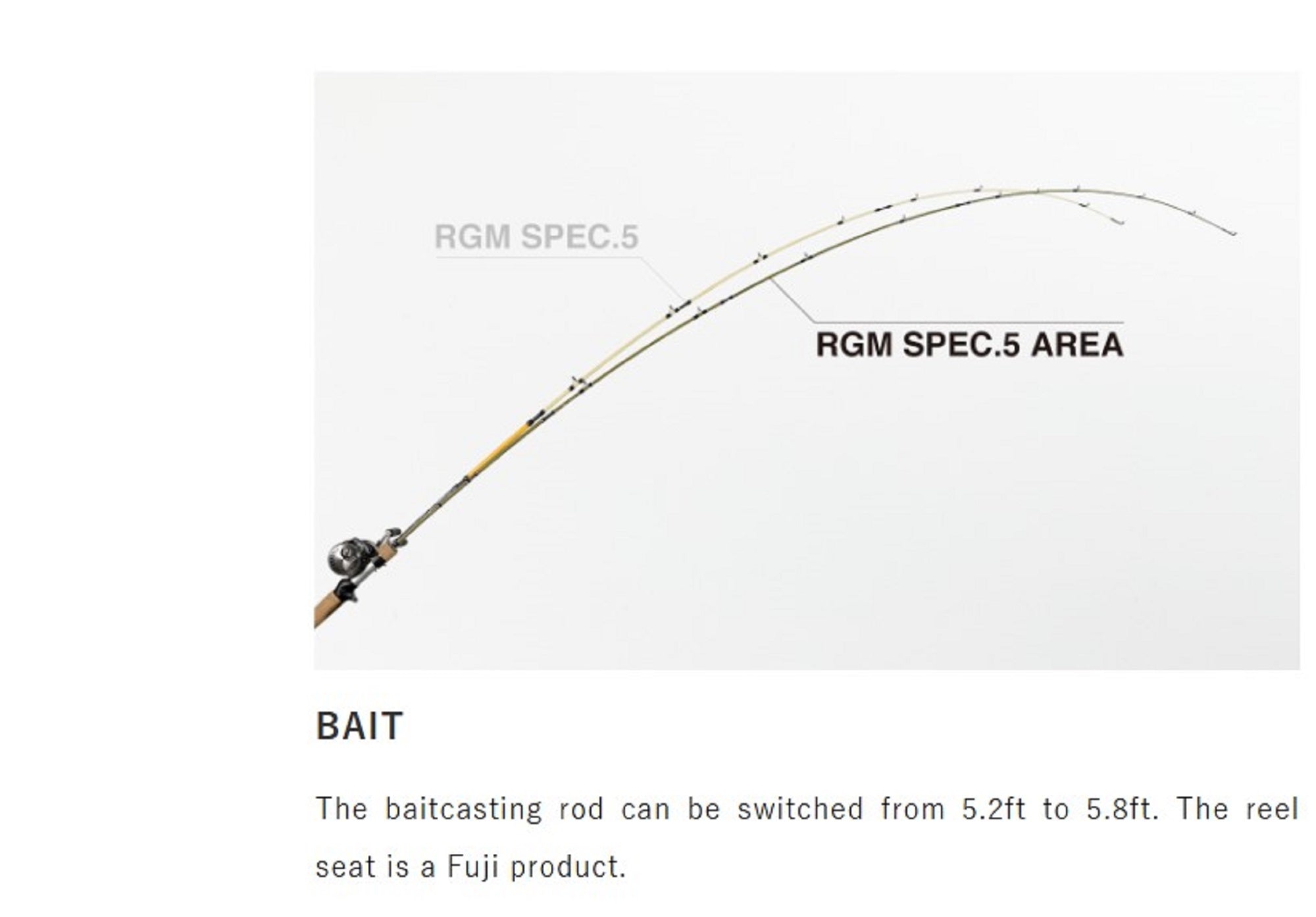 Jackall RGM Rod Baitcast Spec 5 Area 54-510S Orange (2008)