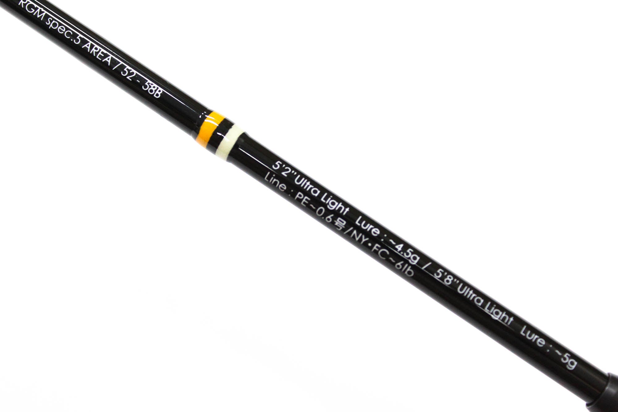 Jackall RGM Rod Baitcast Spec 5 Area 52-58B 5Pc Black (2022)