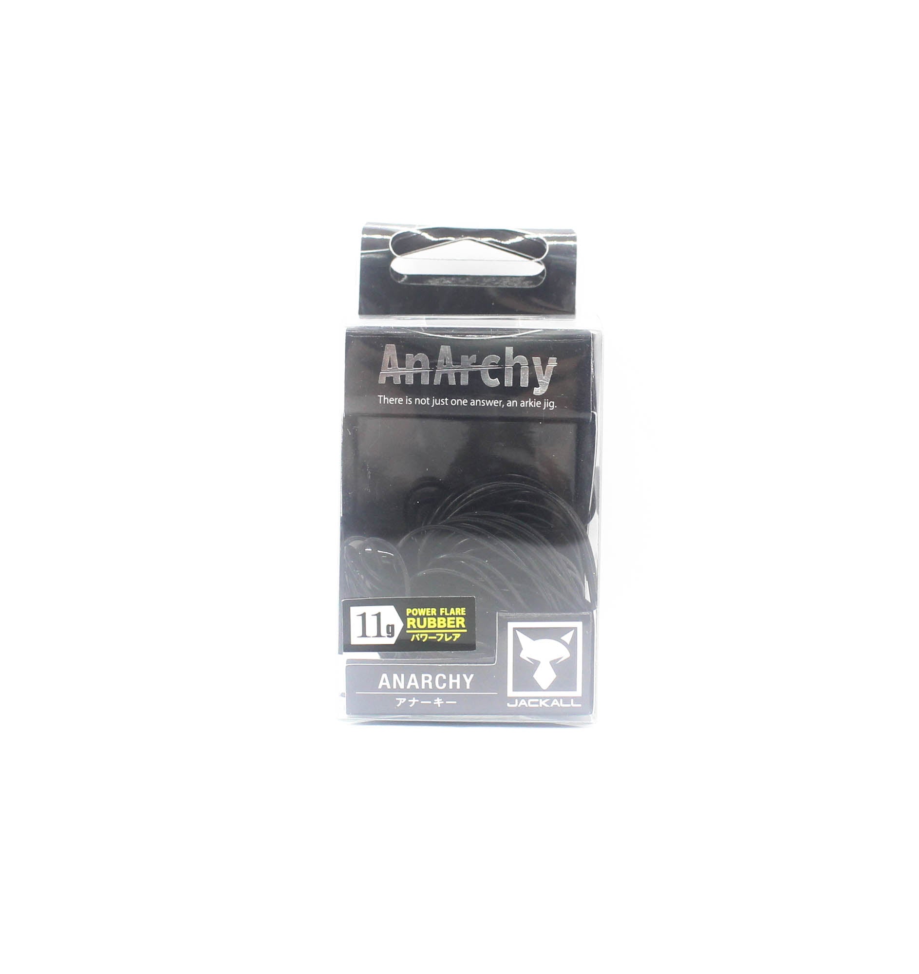 Jackall Anarchy Jig Power Flare 11 grams Sinking Lure Solid Black (3319)