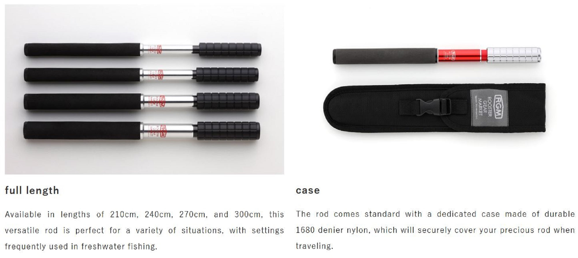 Jackall RGM Rod Pole Telescopic Spec 1 300cm Khaki Black (0352)