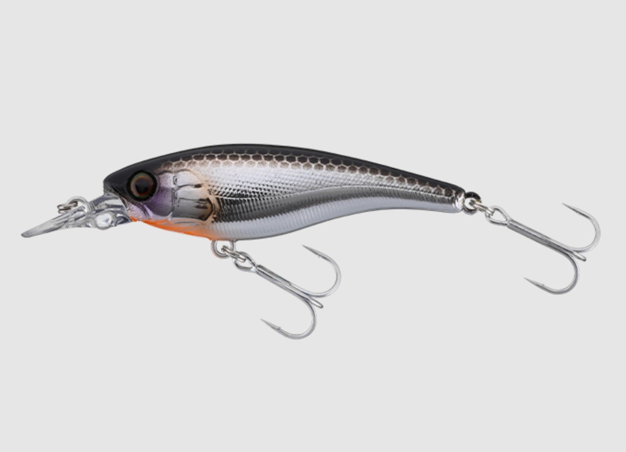 Jackall Soul Shad 68SSR F Floating Lure High Flash Silver & Black (0888)