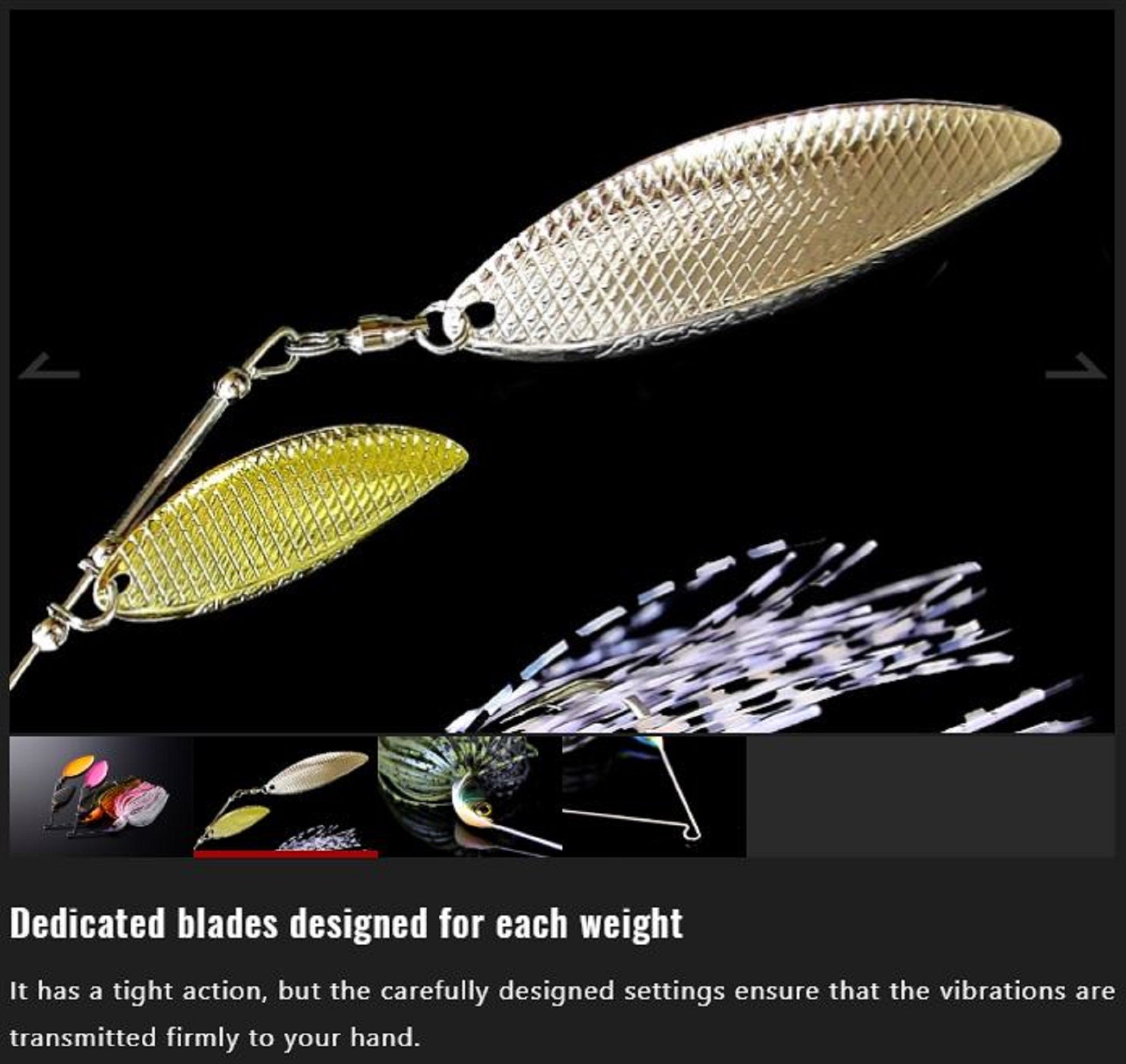 Jackall Spinner Bait Lure Doon 3/8 oz Silhouette Black (1885)