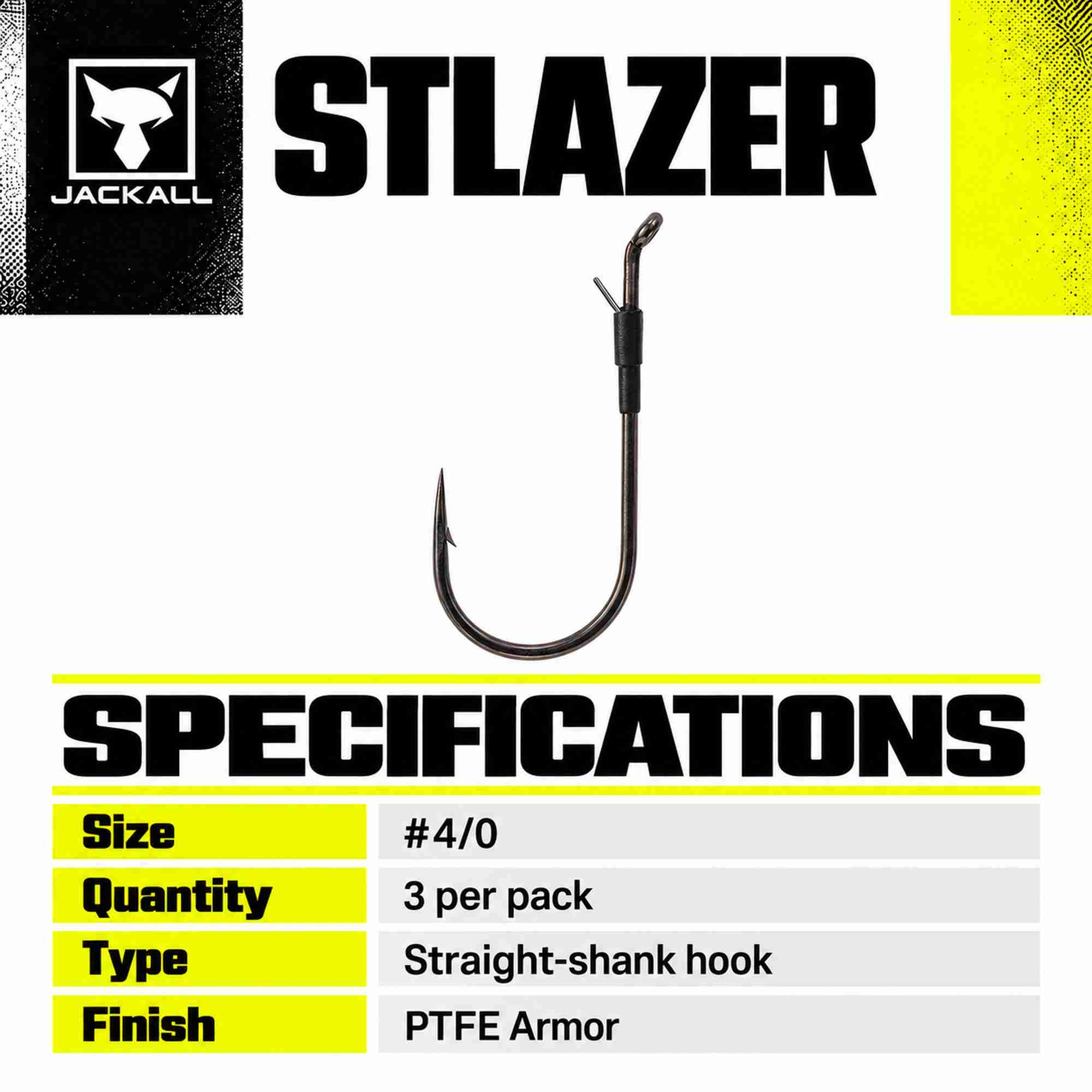 Jackall Hooks Stlazer 4 Per Pack Size 4/0 (6583)