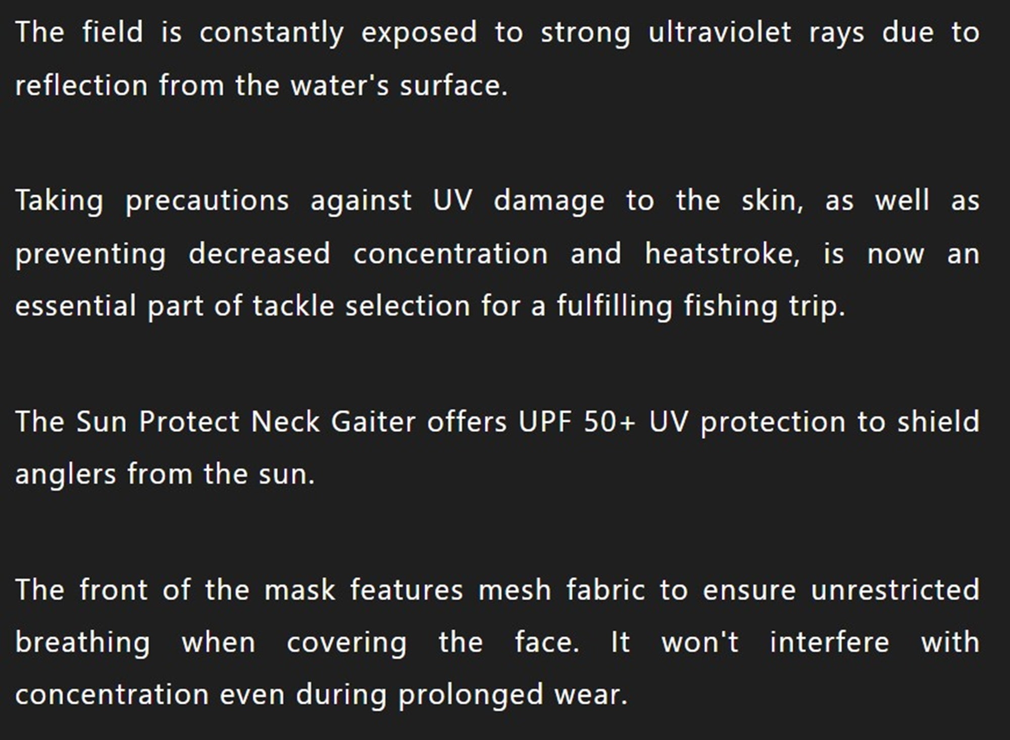 Jackall Neck Gaiter Sun Protect Black (8105)