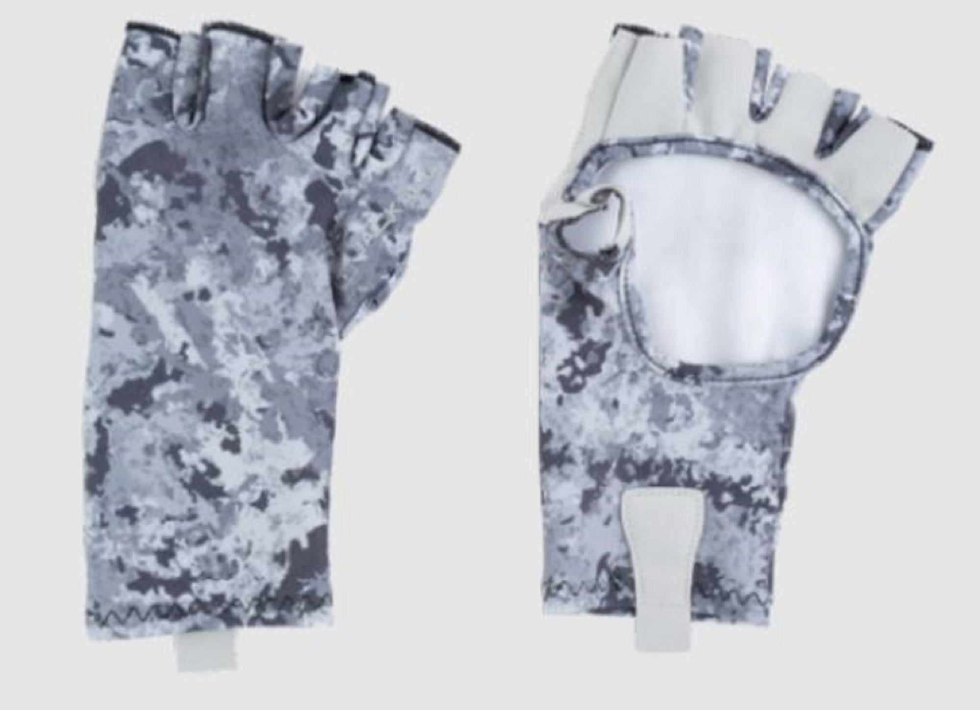 Jackall Cool Touch UV Cut Gloves Dark Gray Camo Size L (8136)