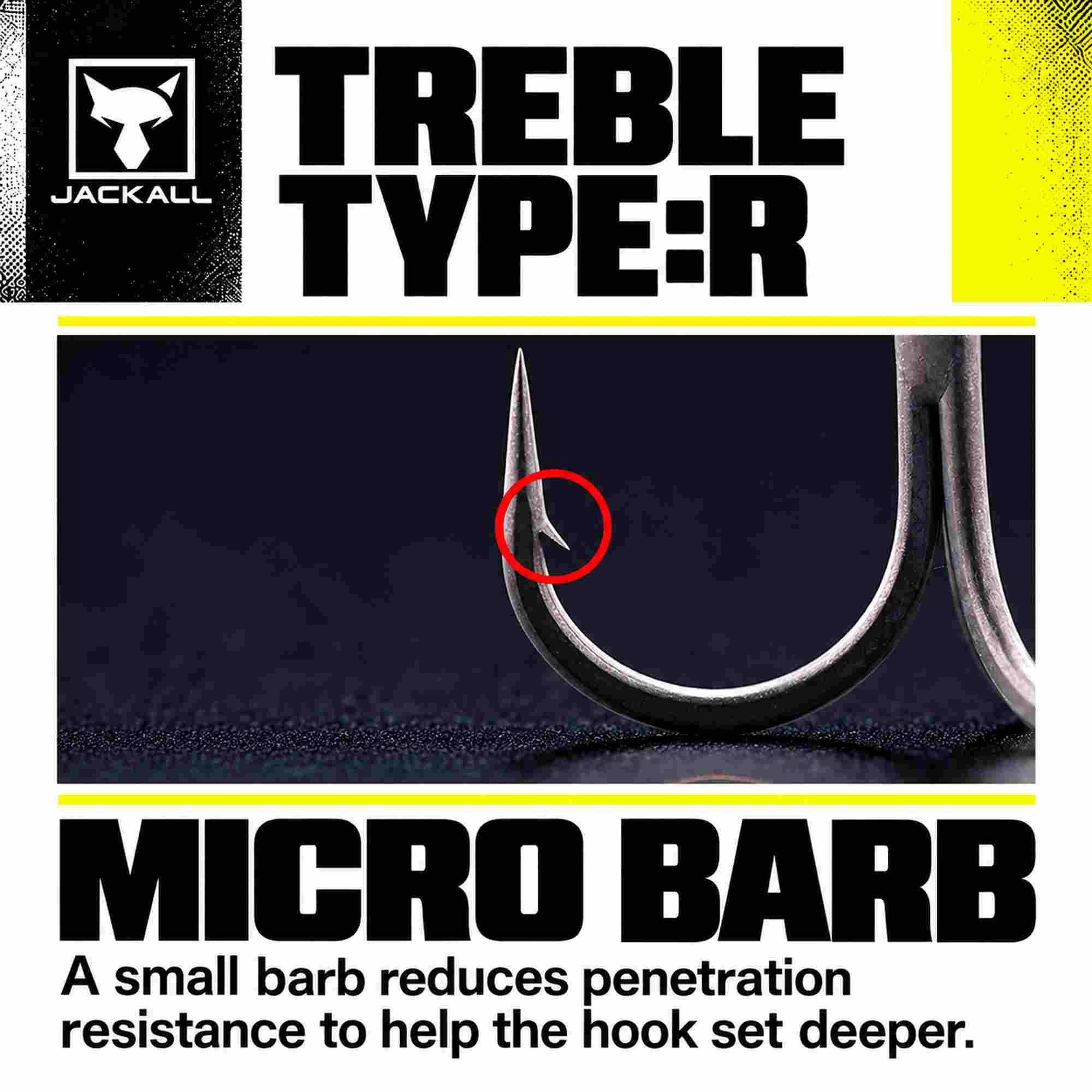 Jackall Treble Hook Type R Size 6 (9515)