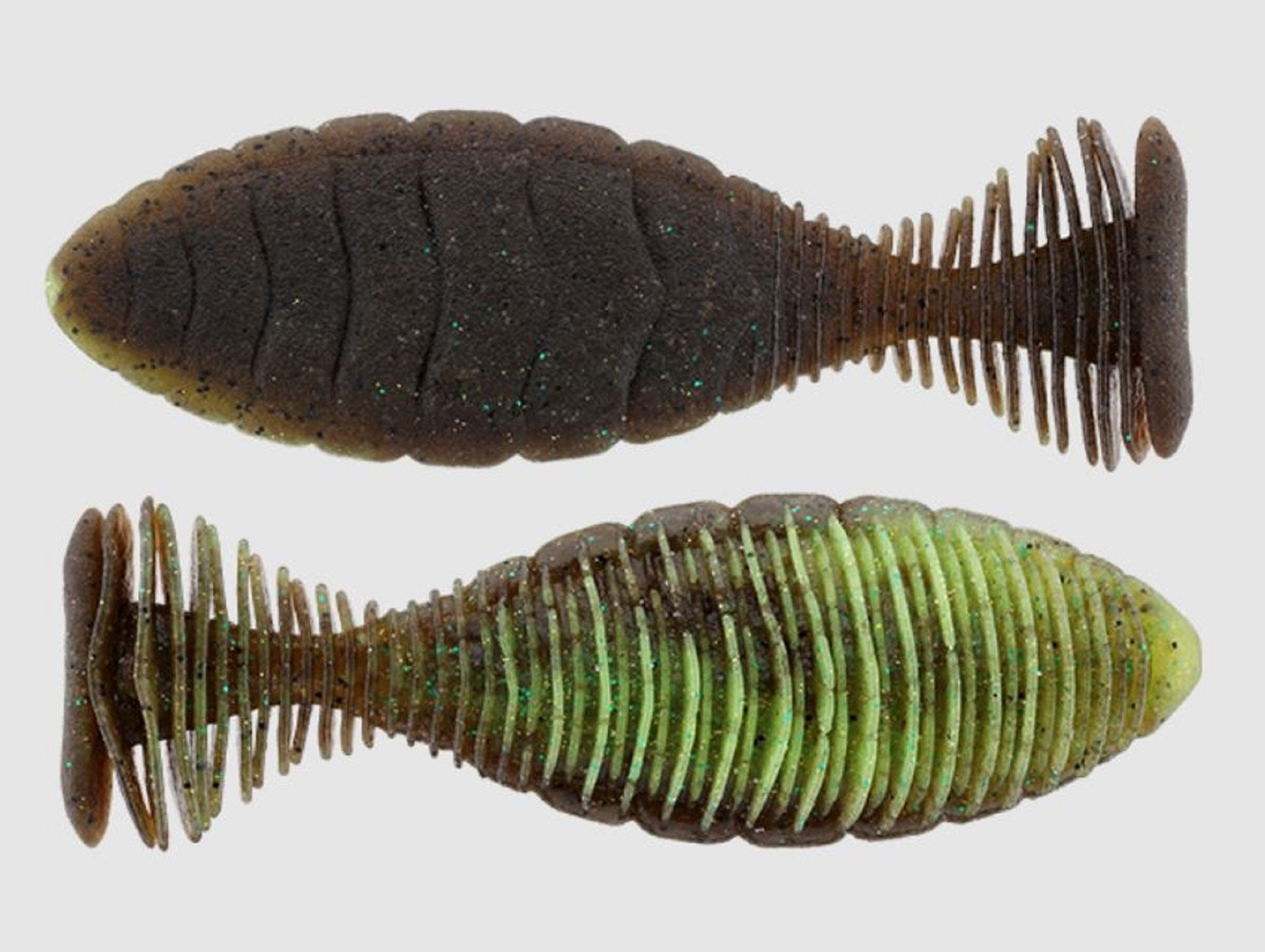 Jackall Soft Lure Shibo Flat 4.8 Inch Jimmy Green Pumpkin Chartreuse (1365)