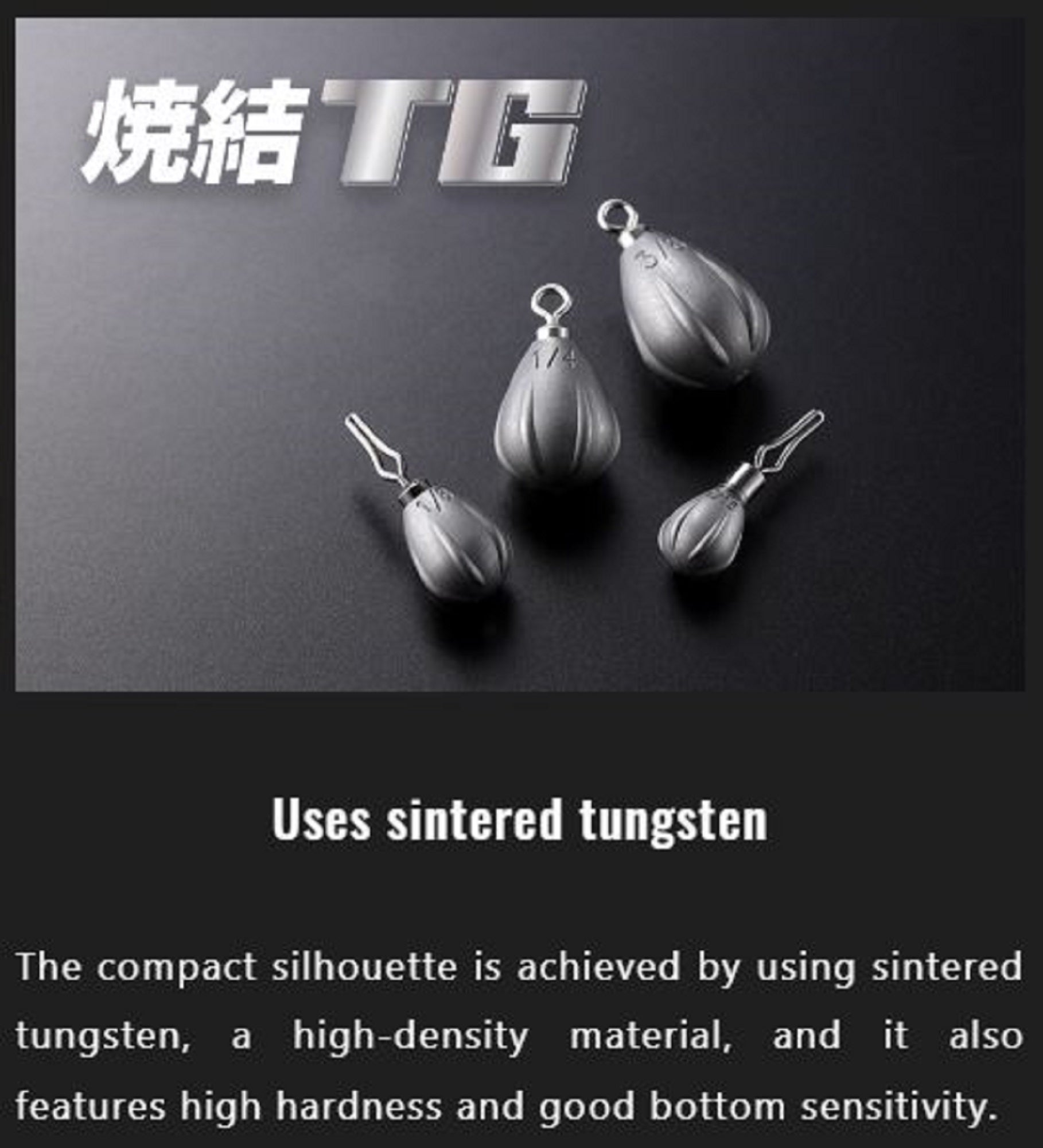 Jackall Tungsten Teardrop Down shot Sinker Size 1.3 grams (1471)