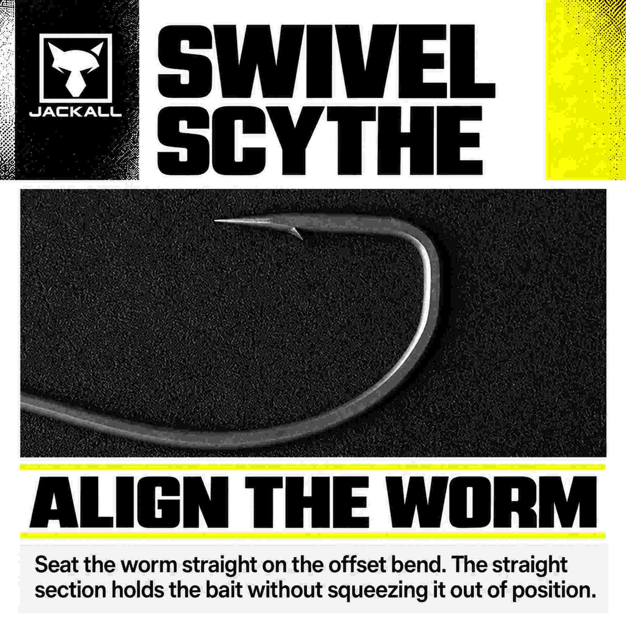 Jackall Hooks Swivel Scythe 4 per Pack Size 1 (8982)