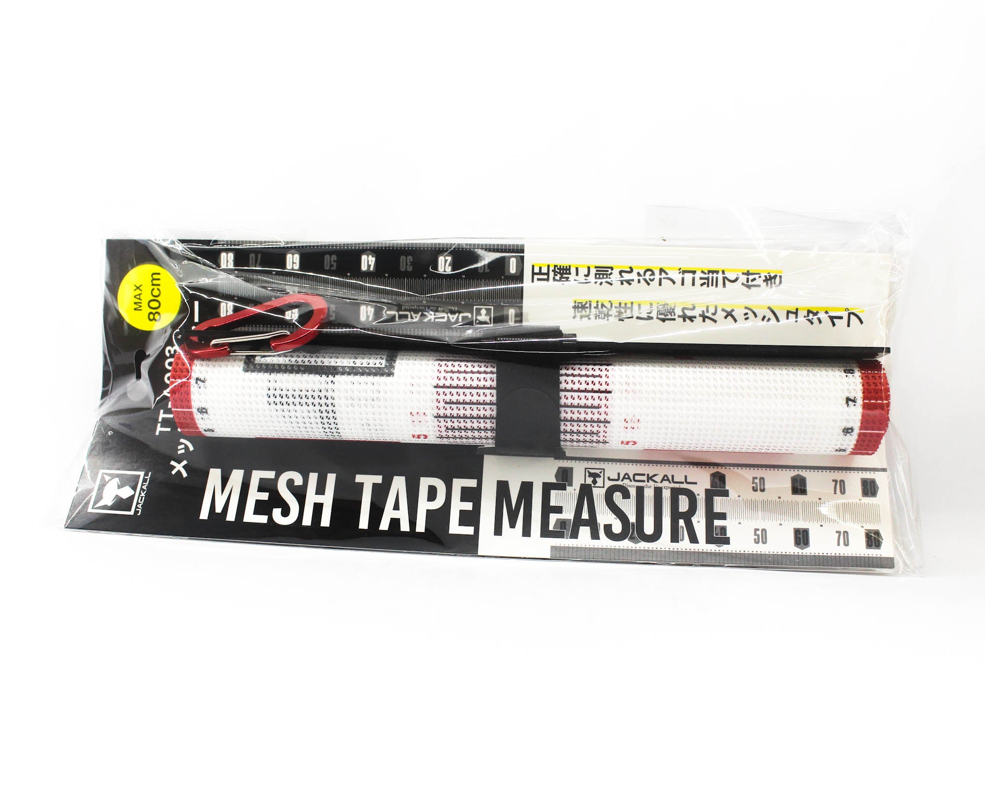 Jackall TT-A003 Measuring Tape Mesh 80 cm White Red (1180)