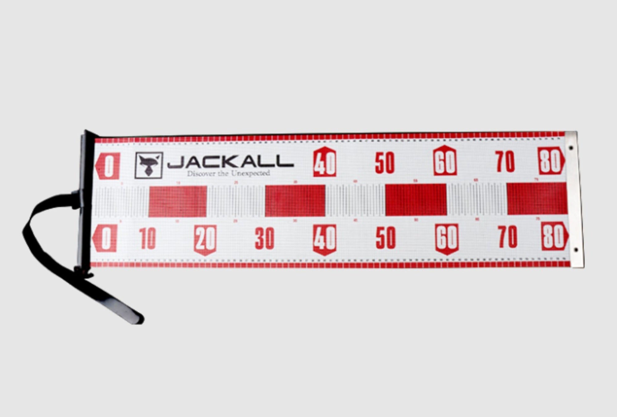 Jackall TT-A003 Measuring Tape Mesh 80 cm White Red (1180)