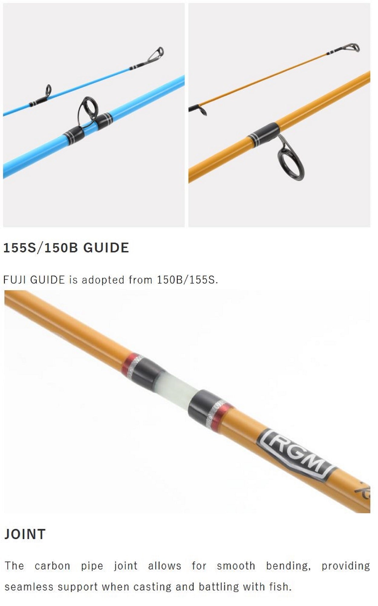 Jackall RGM Rod Baitcast Spec T Tsugi 150B Blue (1333)