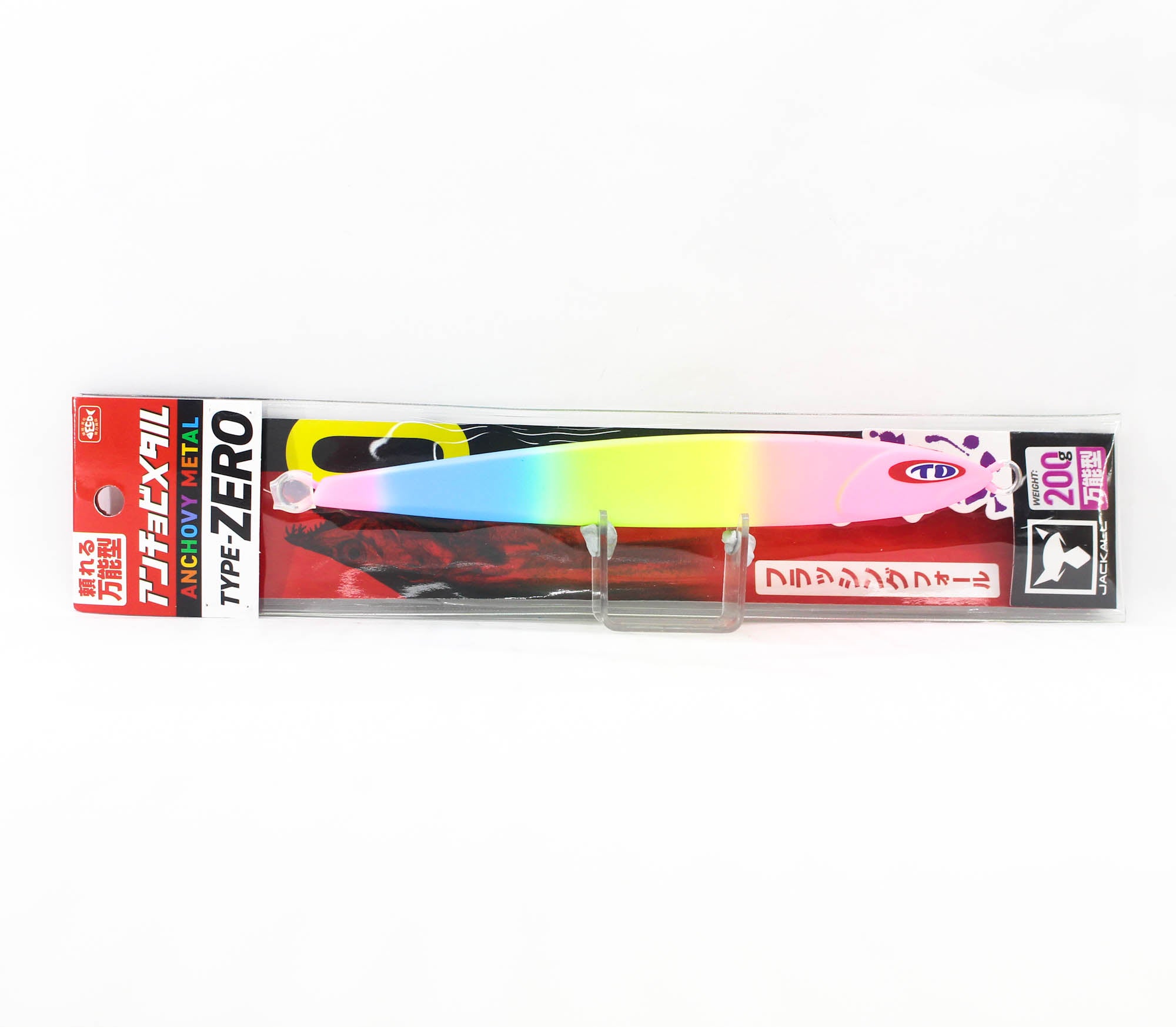 Jackall Metal Jig Anchovy Type 0 Flush Fall 200 grams Glow Candy (2552)