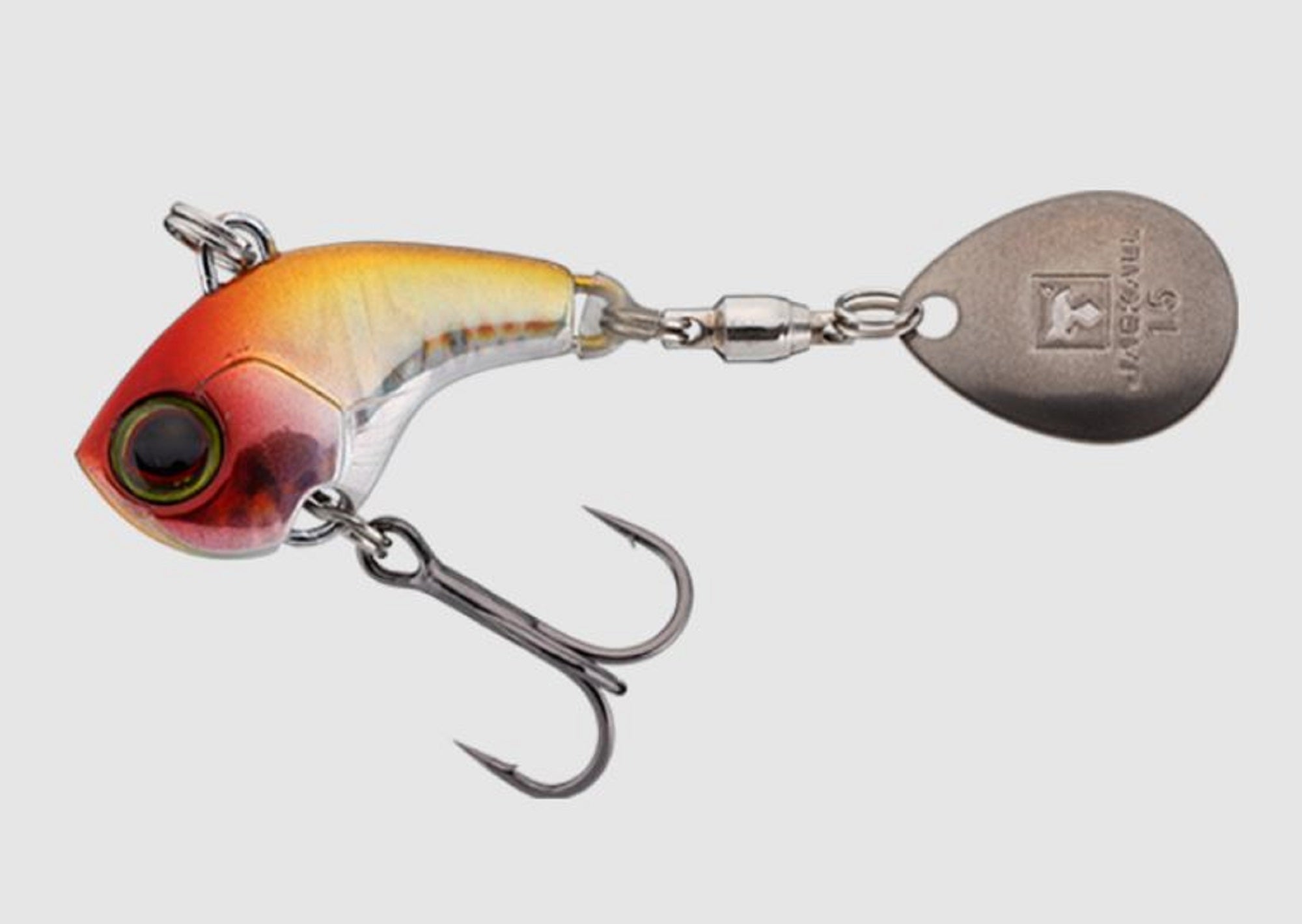 Jackall Deracoup Fine 1/8 oz Spin Tail Sinking Lure HL Flash Clown (4938)