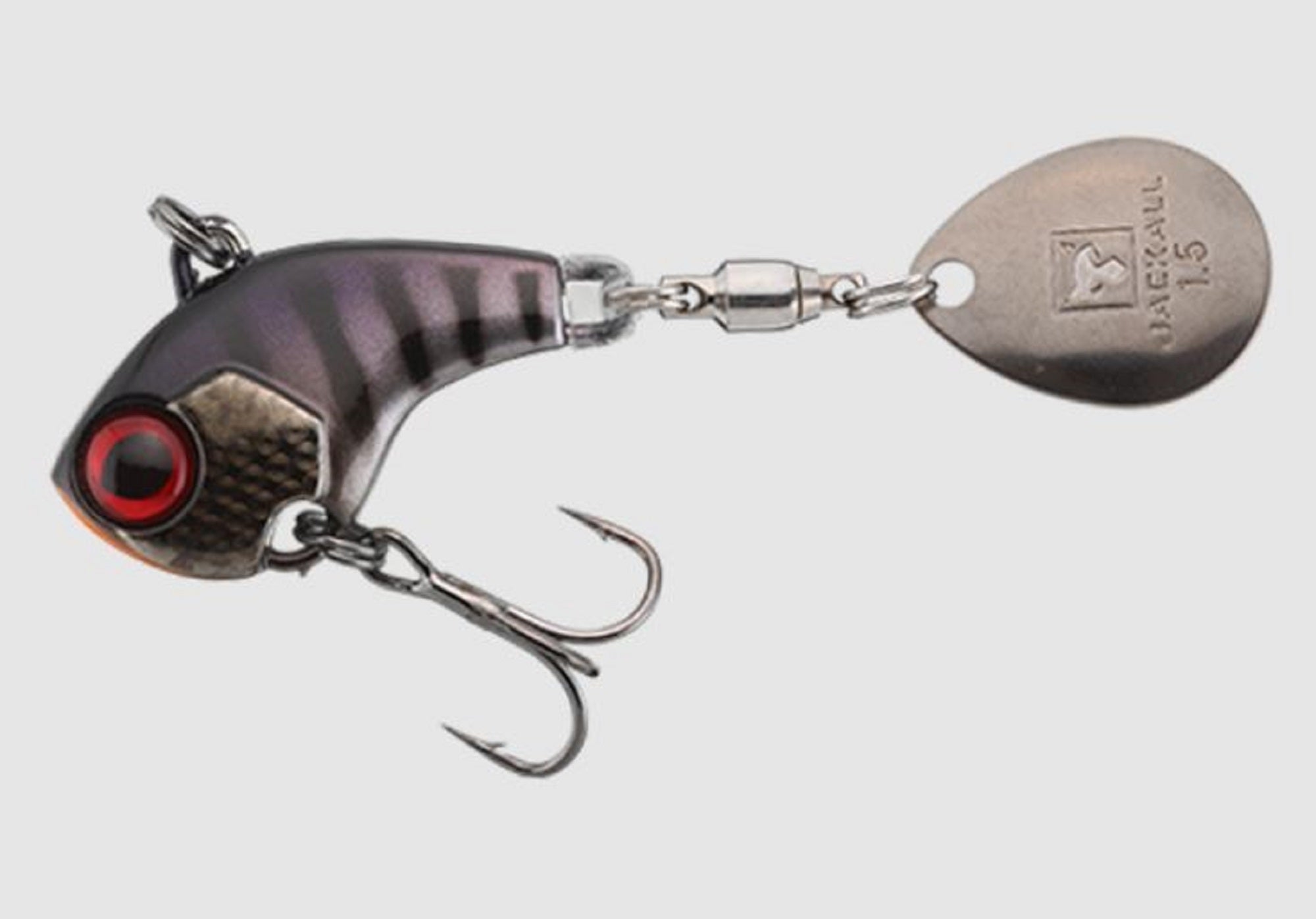 Jackall Deracoup Fine 1/8 oz Spin Tail Sinking Lure Muddy Black (4969)