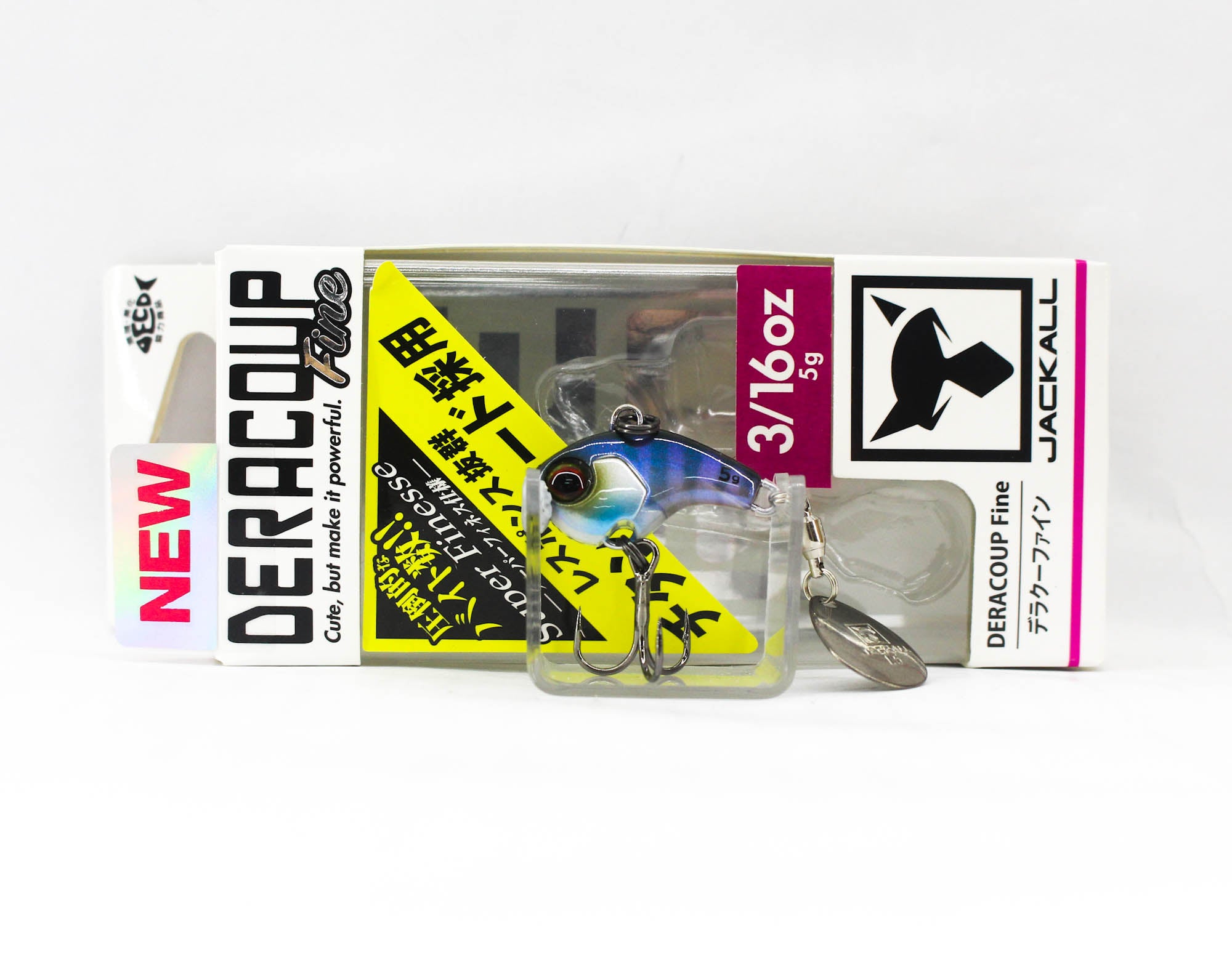 Jackall Deracoup Fine 3/16 oz Spin Tail Sinking Lure Ghost Chigill (5072)