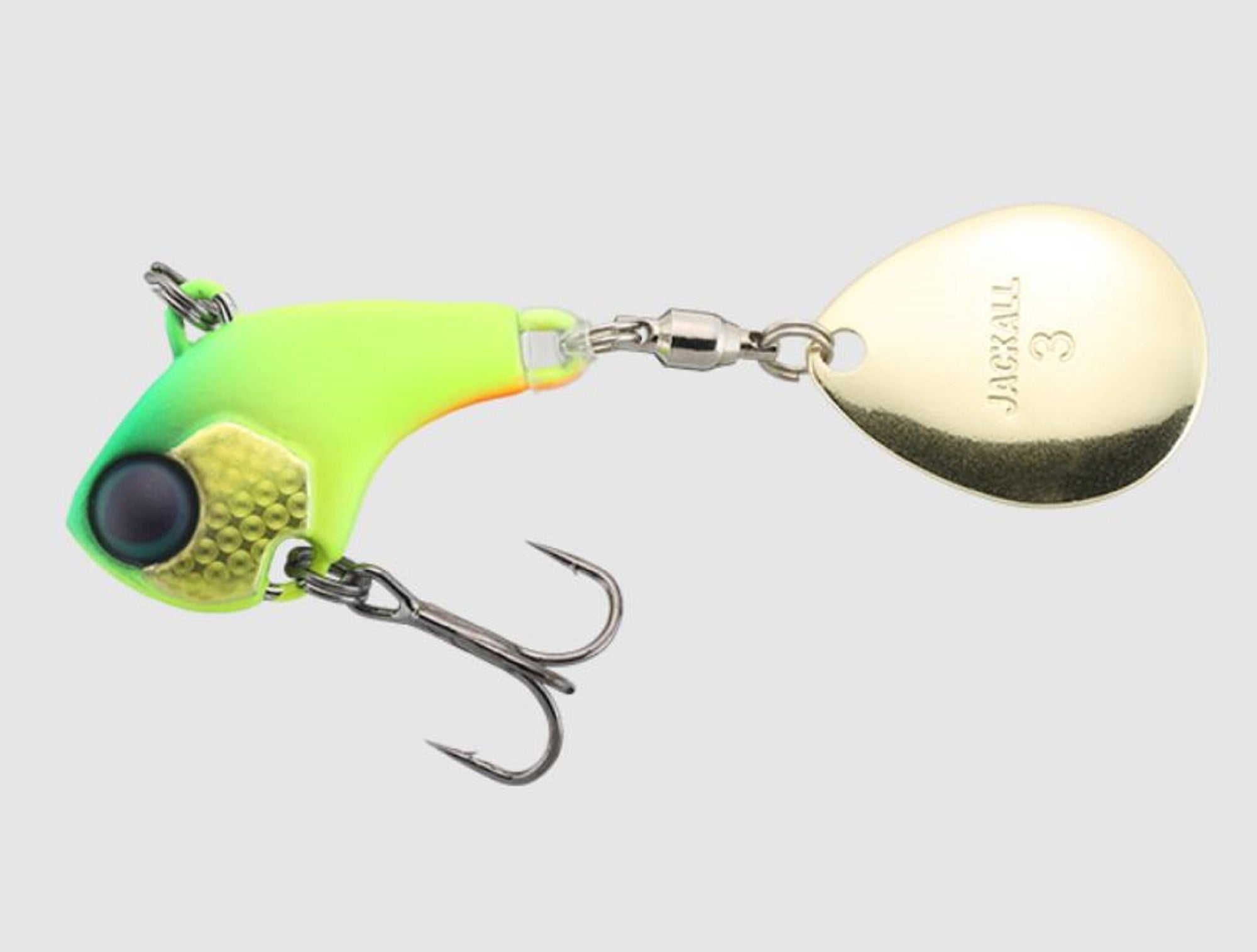 Jackall Deracoup 3/4 oz Spin Tail Sinking Lure Dera Chartreuse (6017)