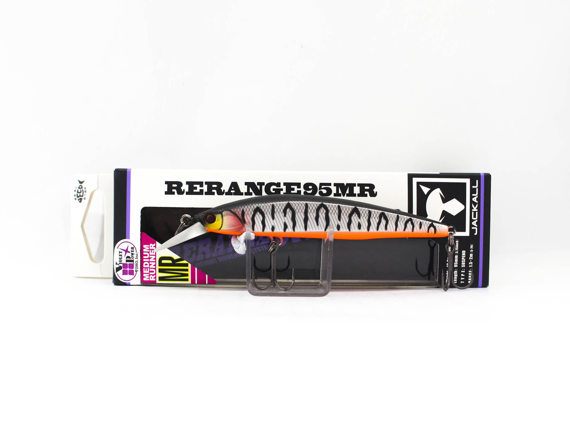 Jackall Rerange 95SP MR Suspend Lure UV Mat Silver Tiger (7038)