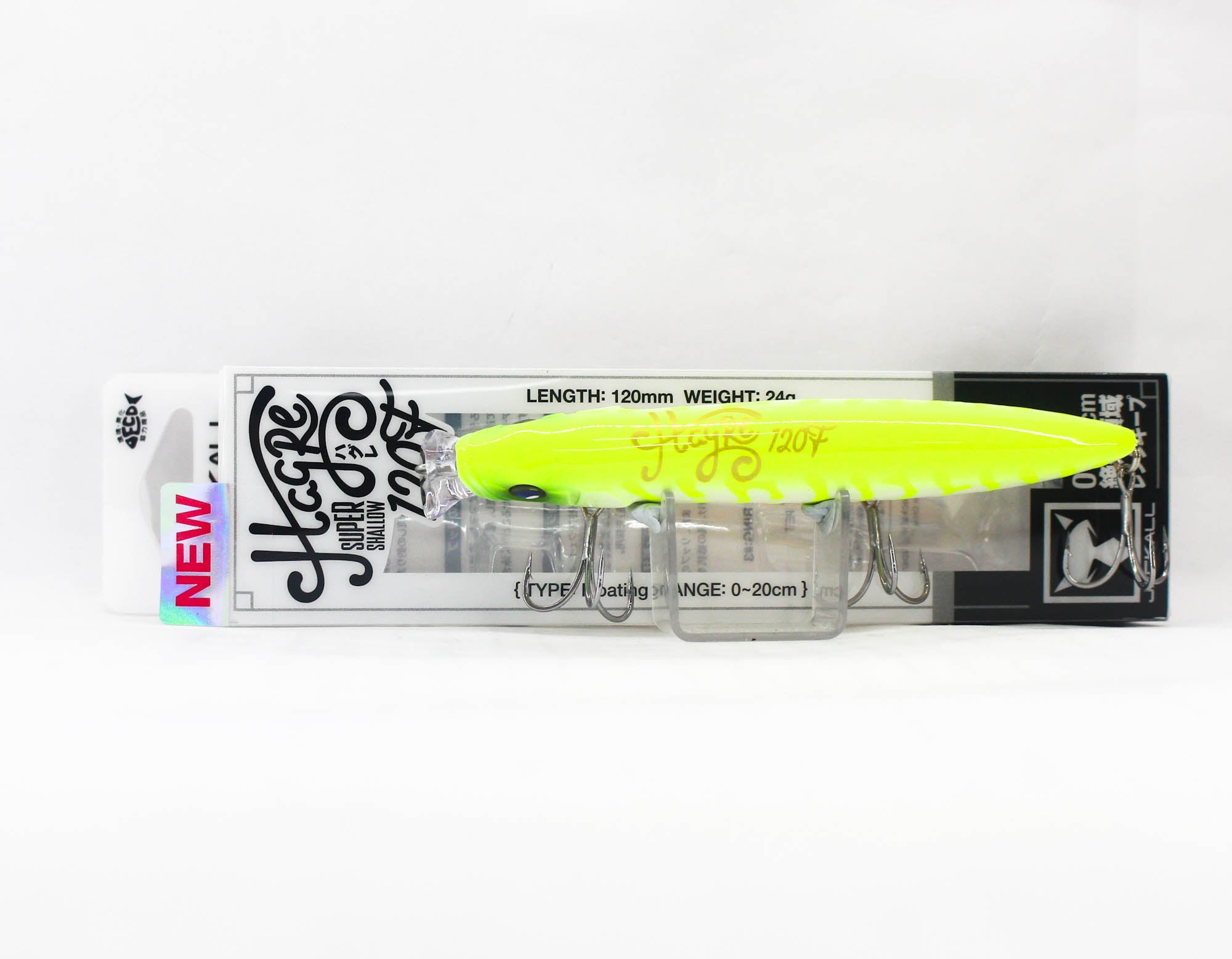 Jackall Hagre 120F Floating Lure Glow Chartreuse Pearl (8042)