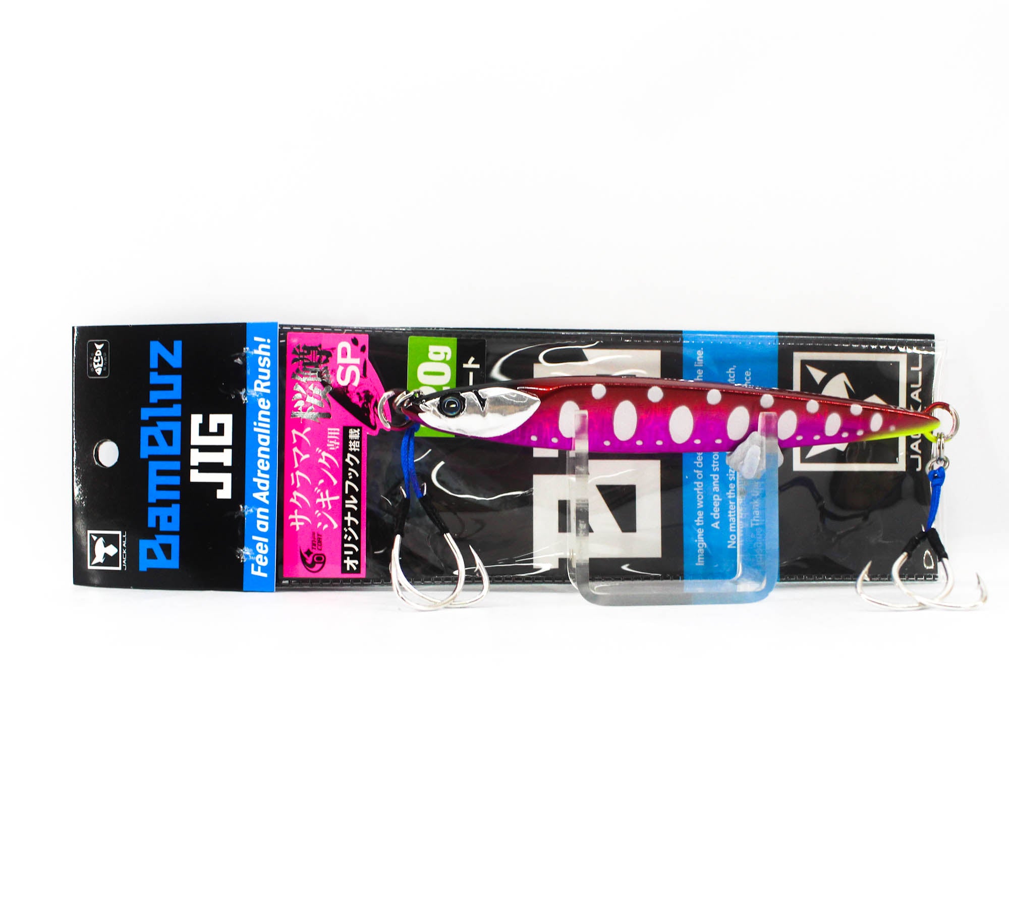 Jackall Metal Jig Bambluz Short 120 grams Sakura Oboro Pink Glow (0939)