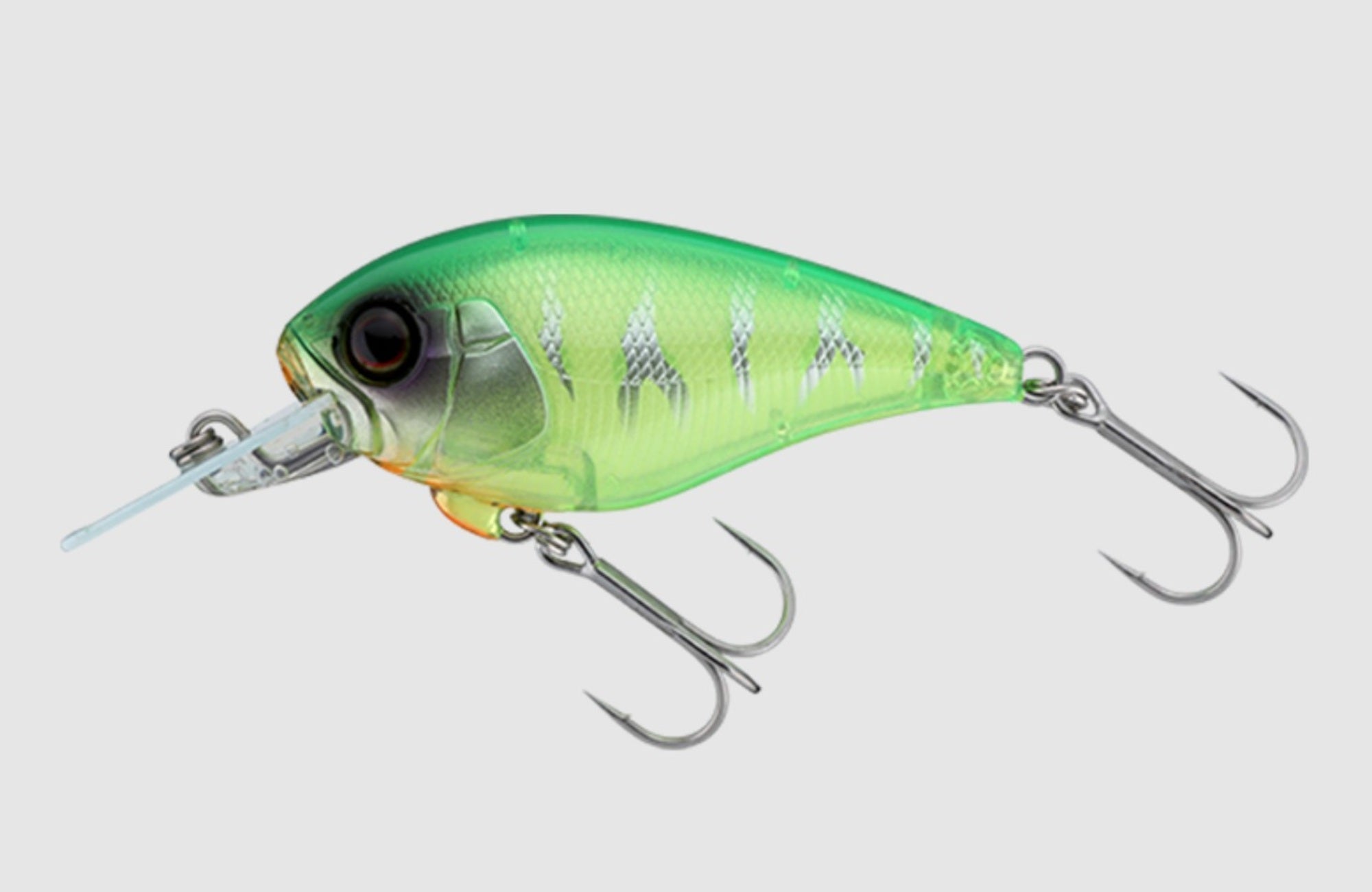 Jackall Master Crank 47MR Floating Lure Lime Back Chartreuse Tiger (1332)