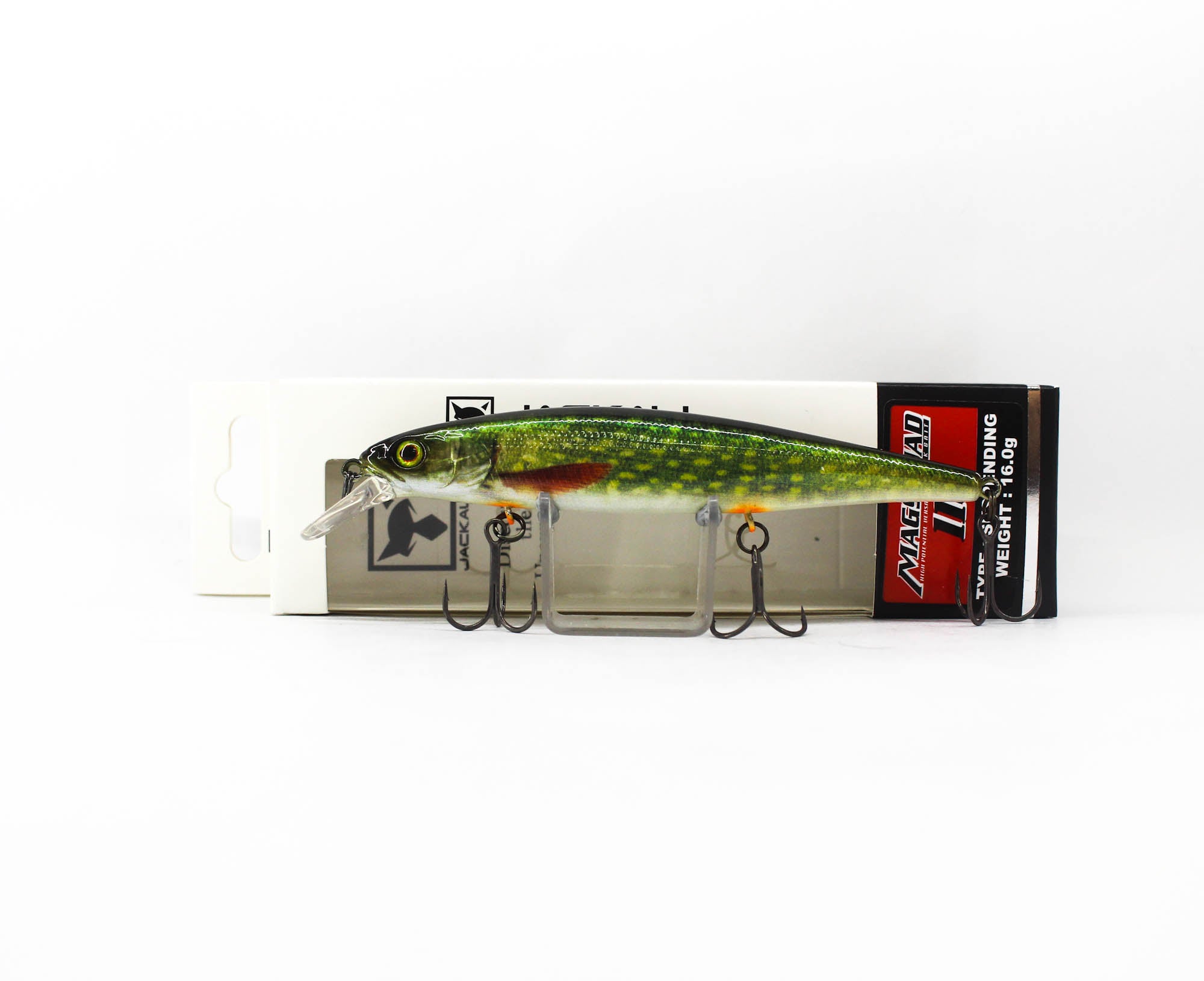 Jackall Magsquad 115SP Jerkbait Suspend Lure RT Lively Pike (2223)