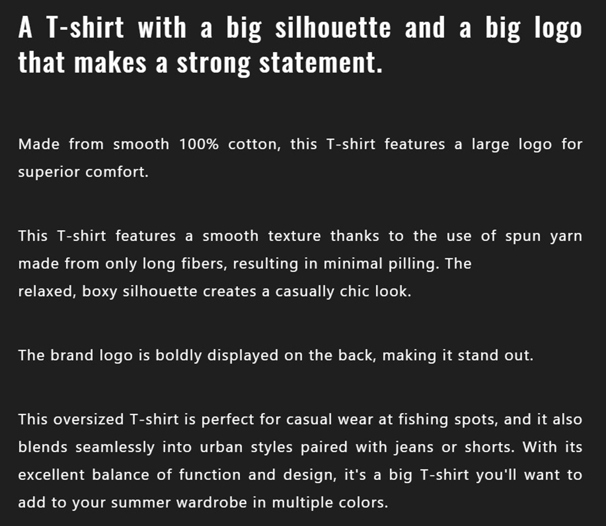Jackall T-Shirt Big Silhouette Black Size M (2353)