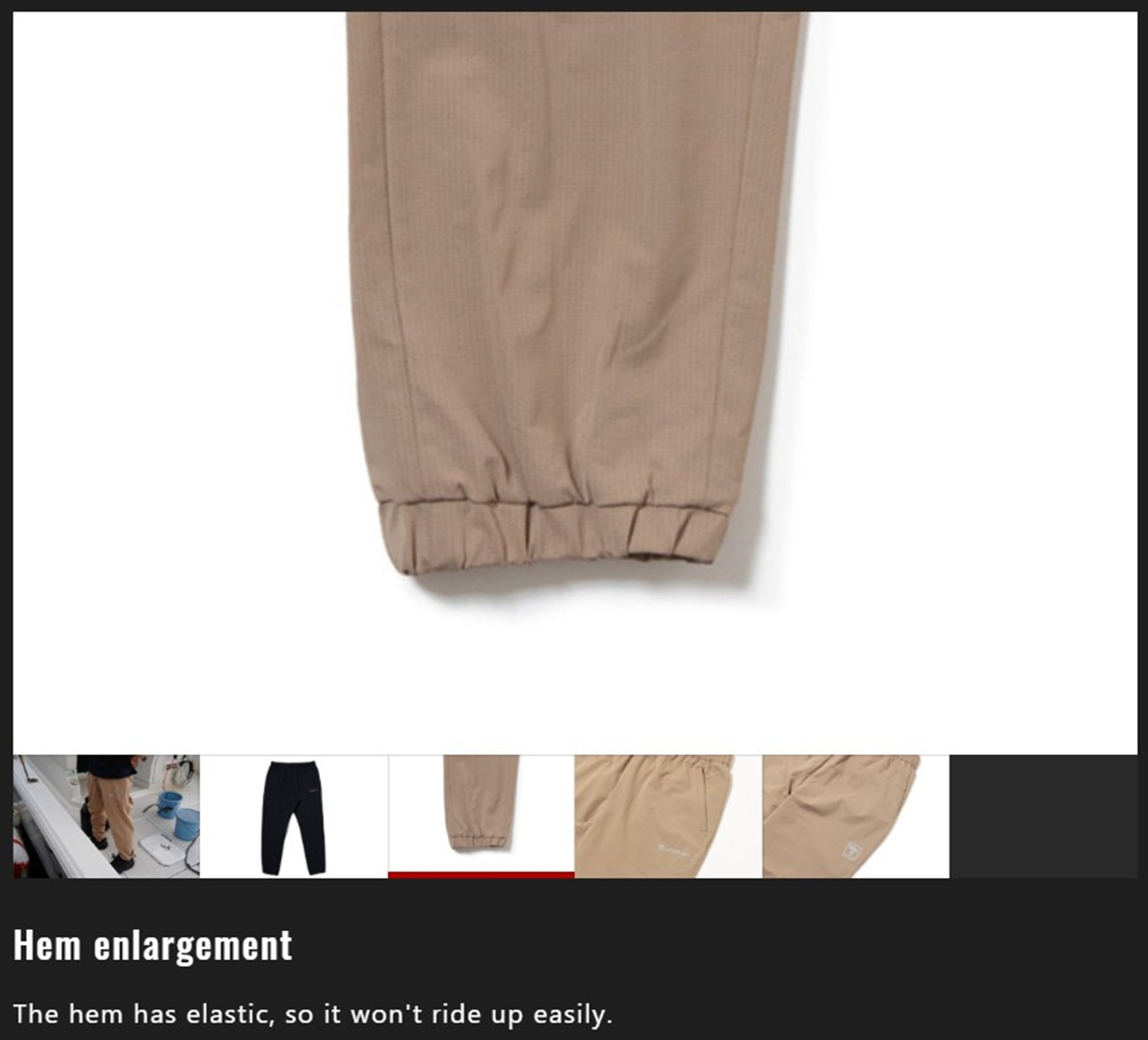 Jackall Pants PA-B001 Dry Mesh Slim Jogger Pants Size L Black (3336)