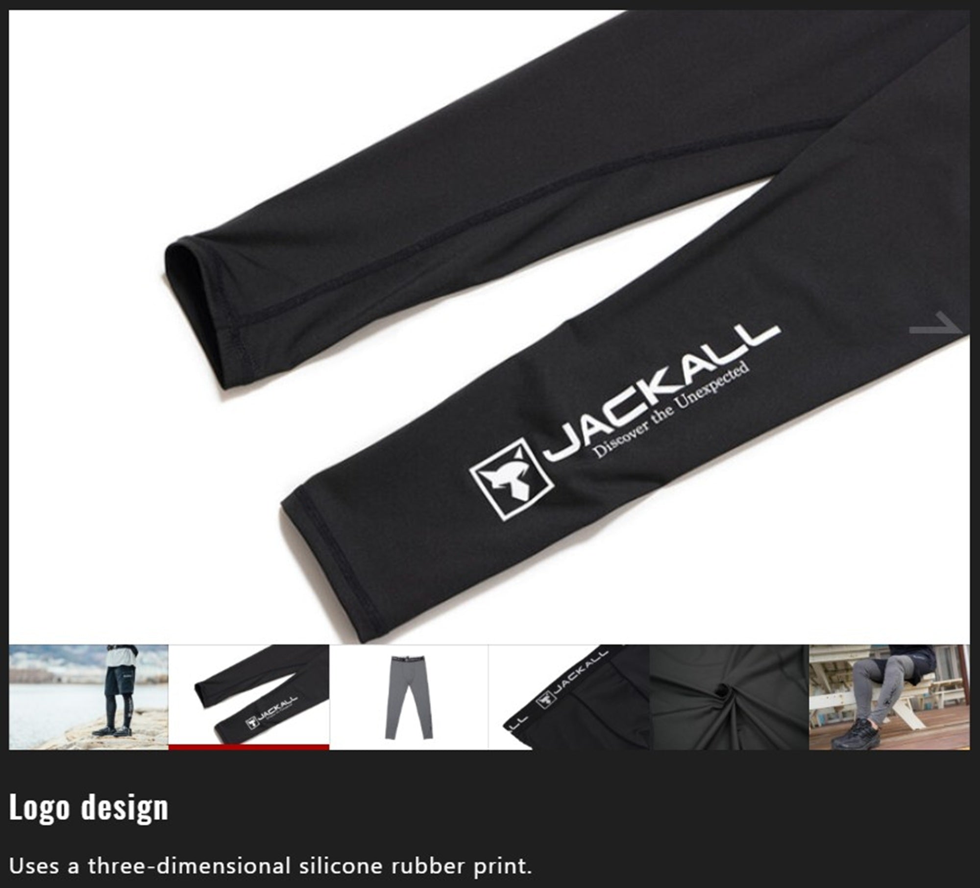 Jackall Tights PA-B003 UV Stretch Tights Size XXL Black (3602)