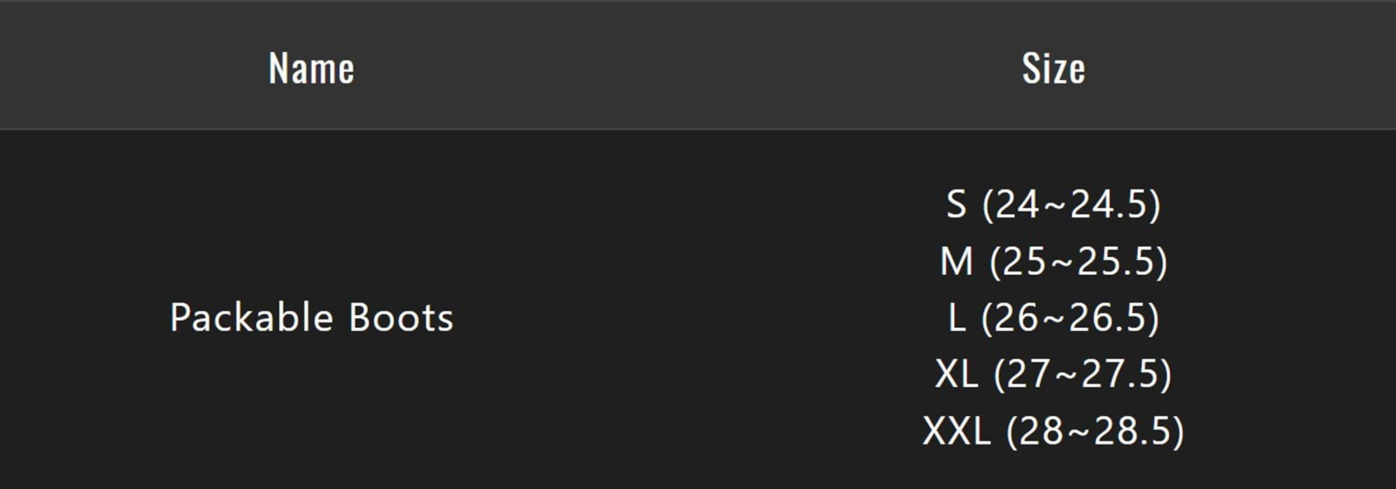 Jackall Boots SH-B001 Packable Boots Size M 25-25.5 Charcoal (5828)