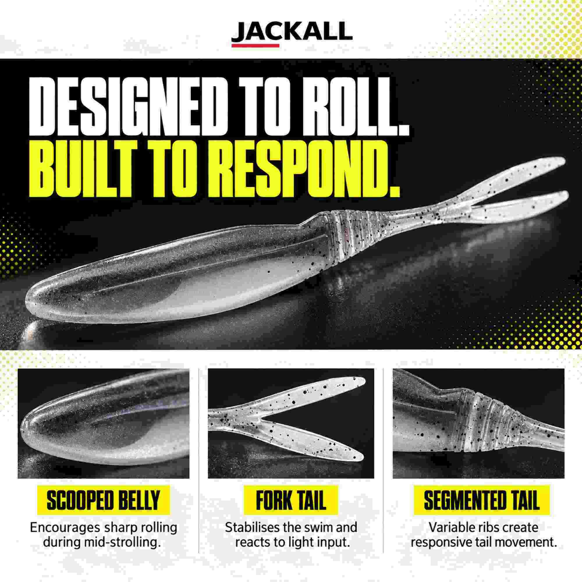 Jackall Soft Lure Bital Minnow 5 Inch Numeri Smoke Shad (6283)