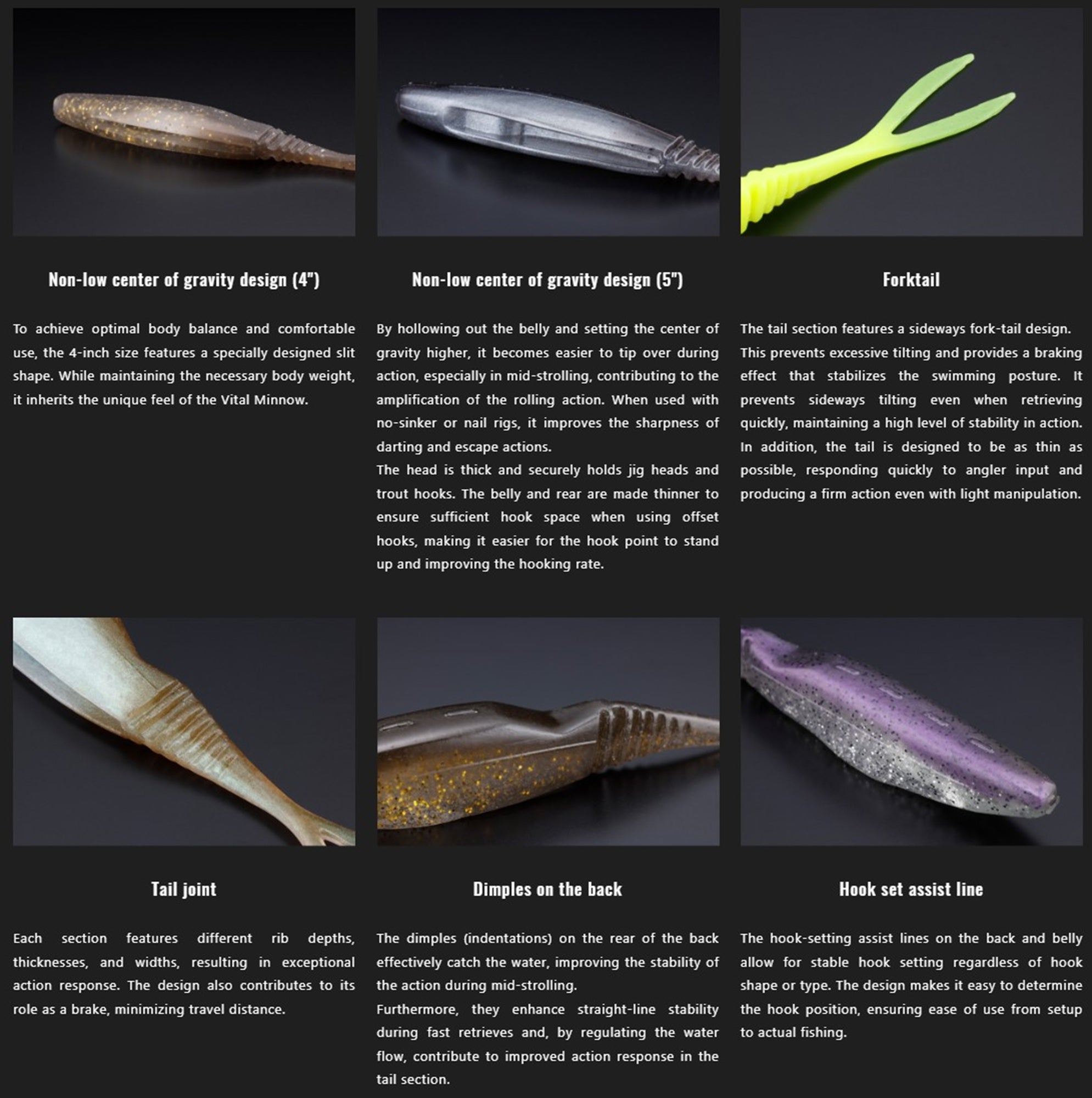 Jackall Soft Lure Bital Minnow 5 Inch Glitter Pearl (6306)