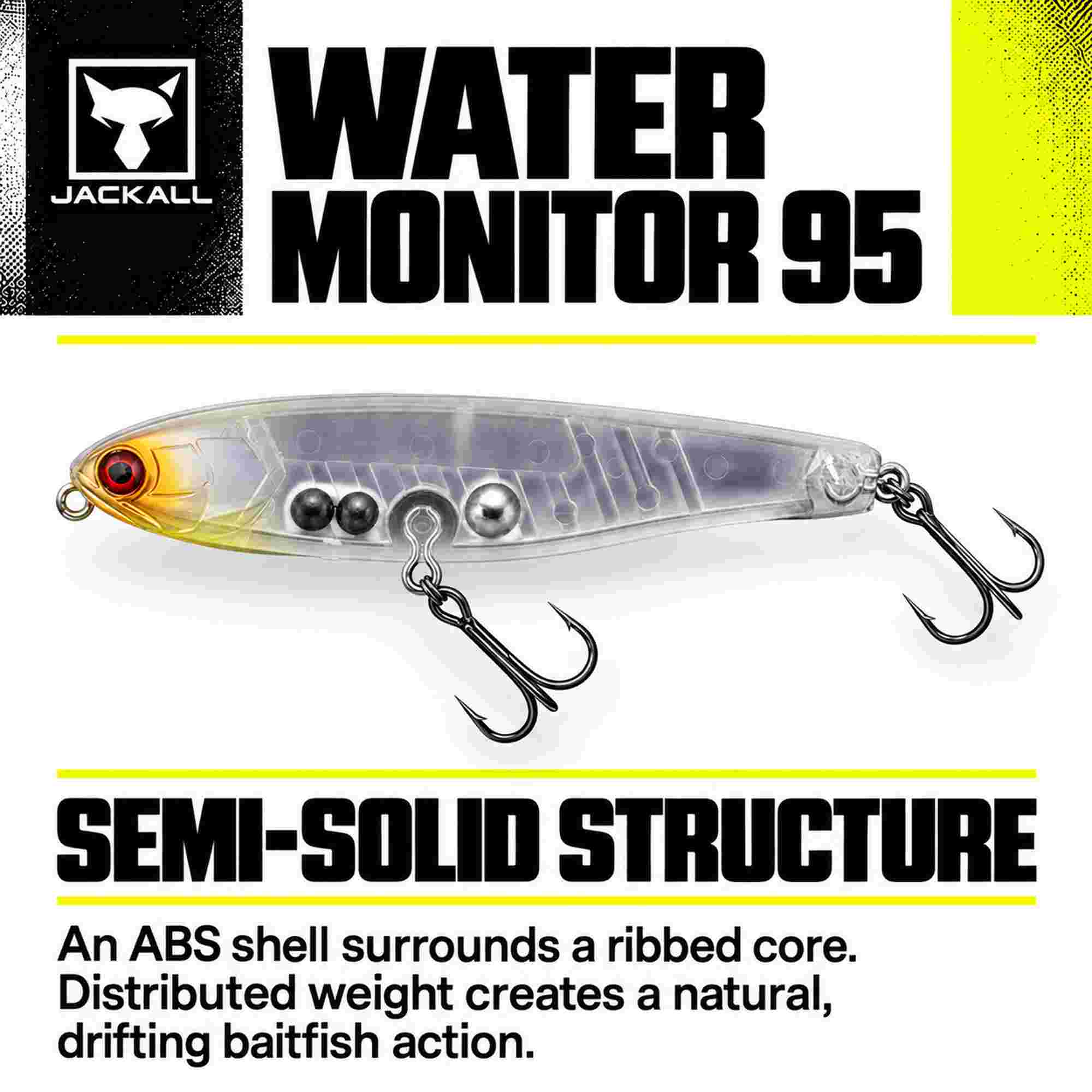 Jackall Water Monitor 95 Sinking Lure HL Bluegill (9673)