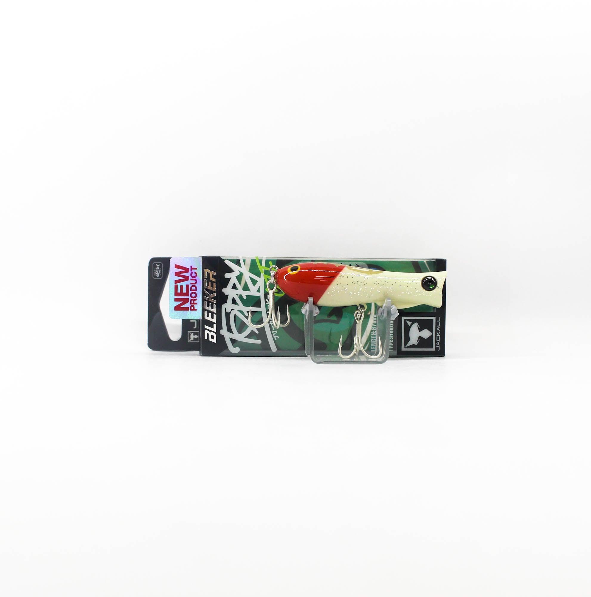 Jackall Bleeker Toppy 67F Floating Lure Red Head Reverse (1034)