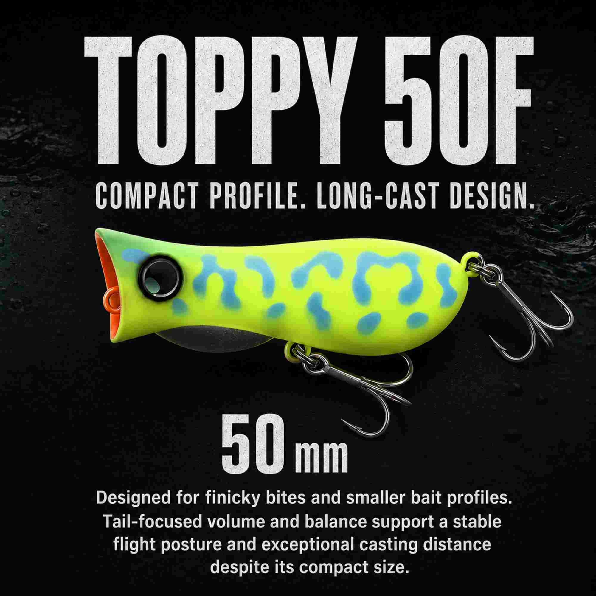 Jackall Bleeker Toppy 50F Floating Lure Red Head Reverse (1058)