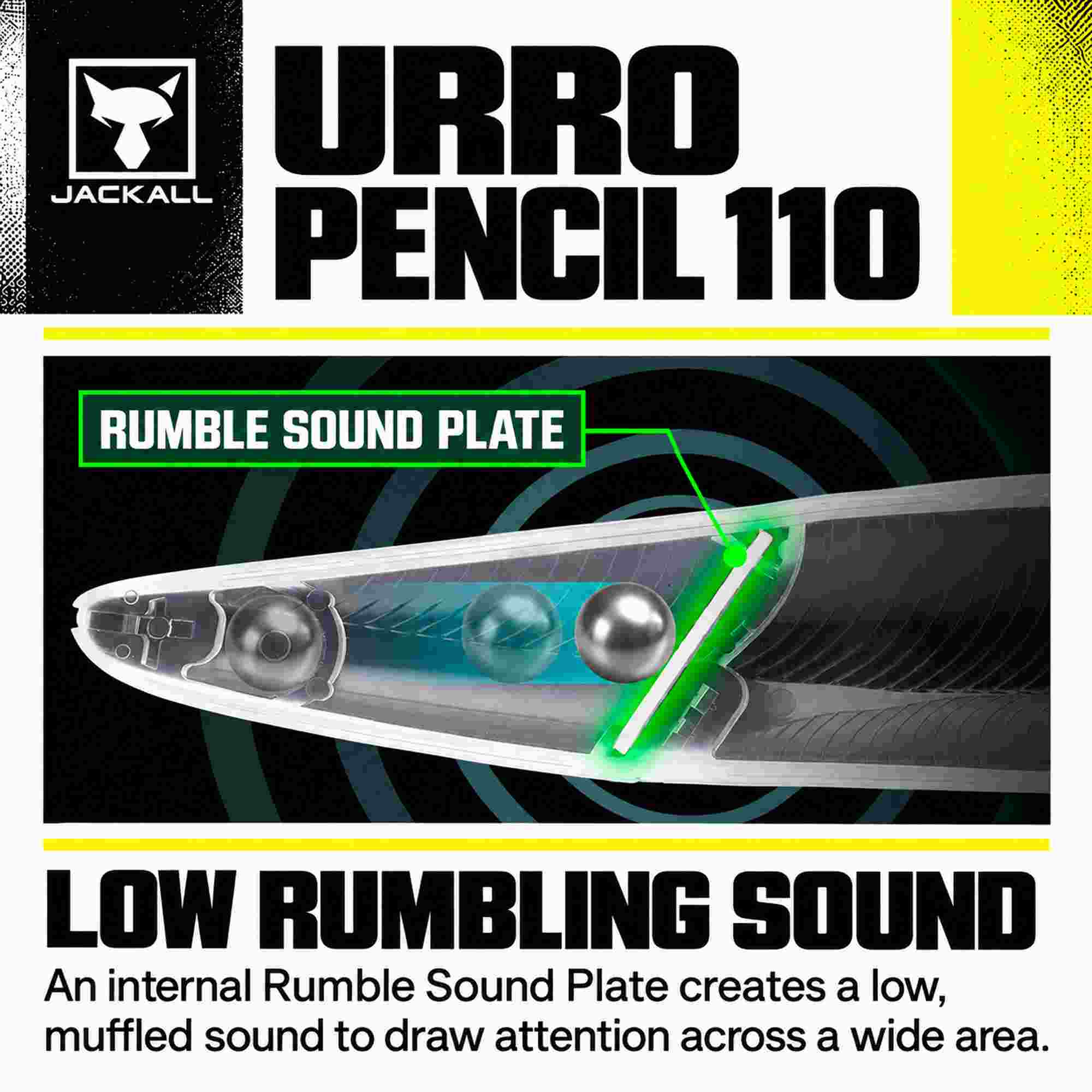 Jackall Urro Pencil 110 Floating Lure Mat Tiger (4356)