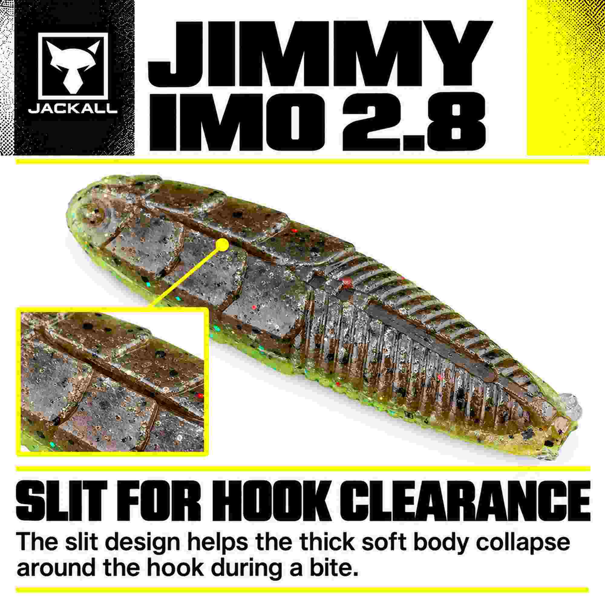 Jackall Soft Lure Jimmy IMO 2.8 Inches Zarigani (7203)