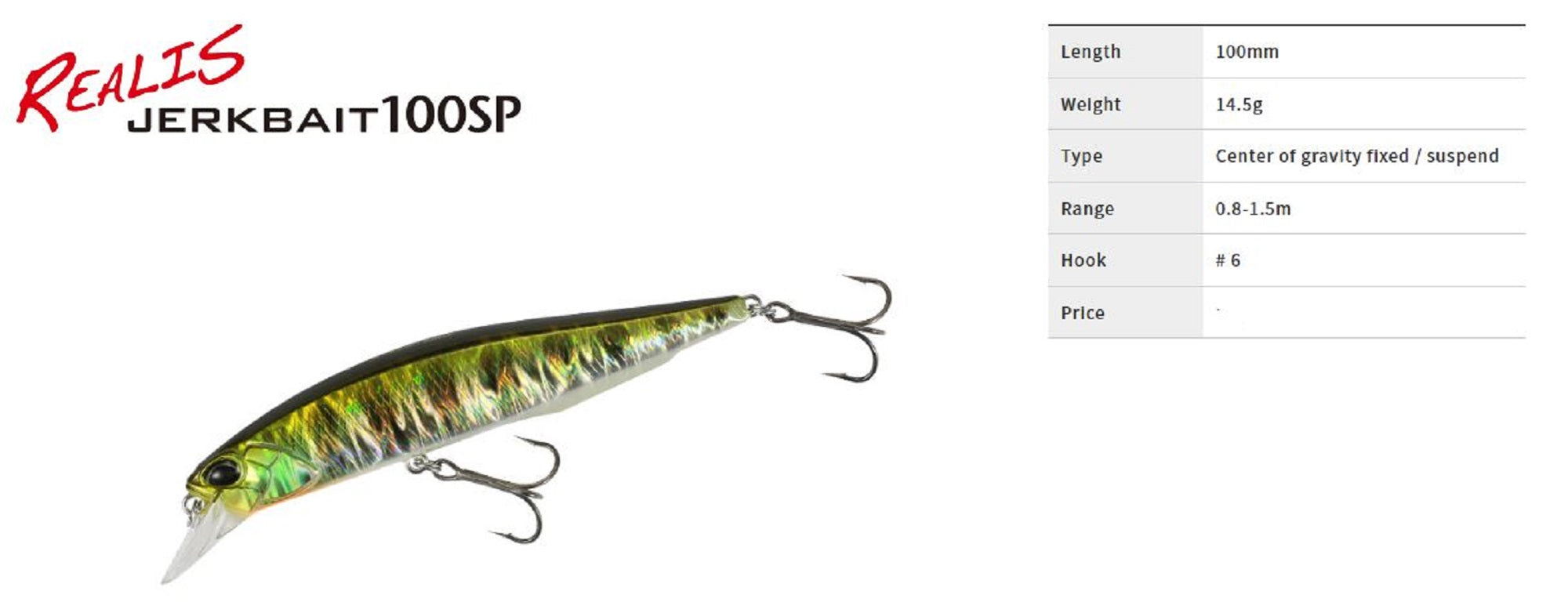 Duo Realis Jerkbait 100SP Suspend Lure ACC3059 (6728)