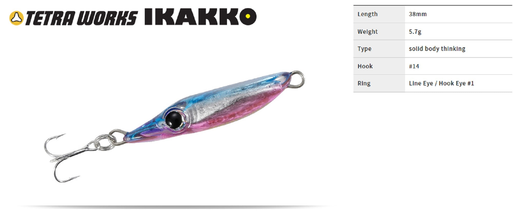 Duo Tetra Works Ikakko 38 mm Sinking Lure CCC0466 (6764)