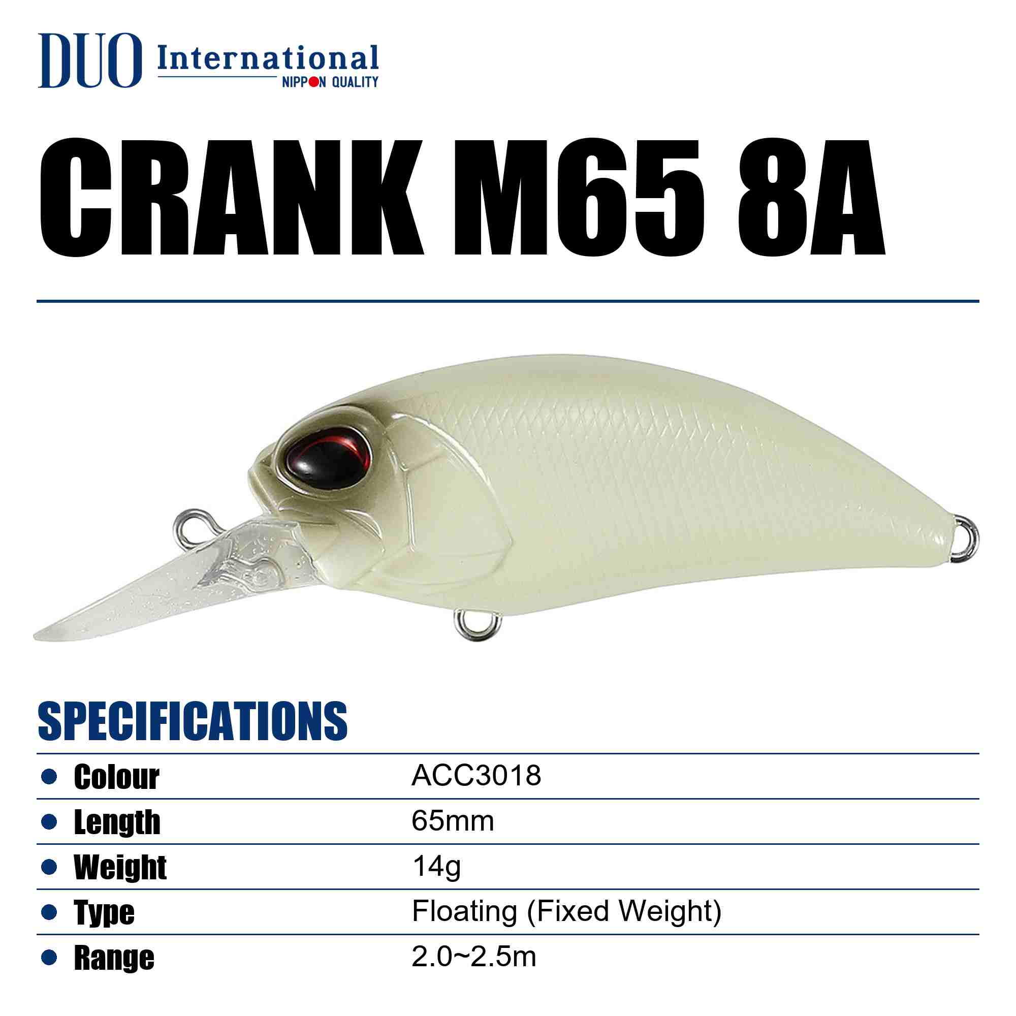 Duo Realis Crank M65 8A Floating Lure ACC3018 (9993)