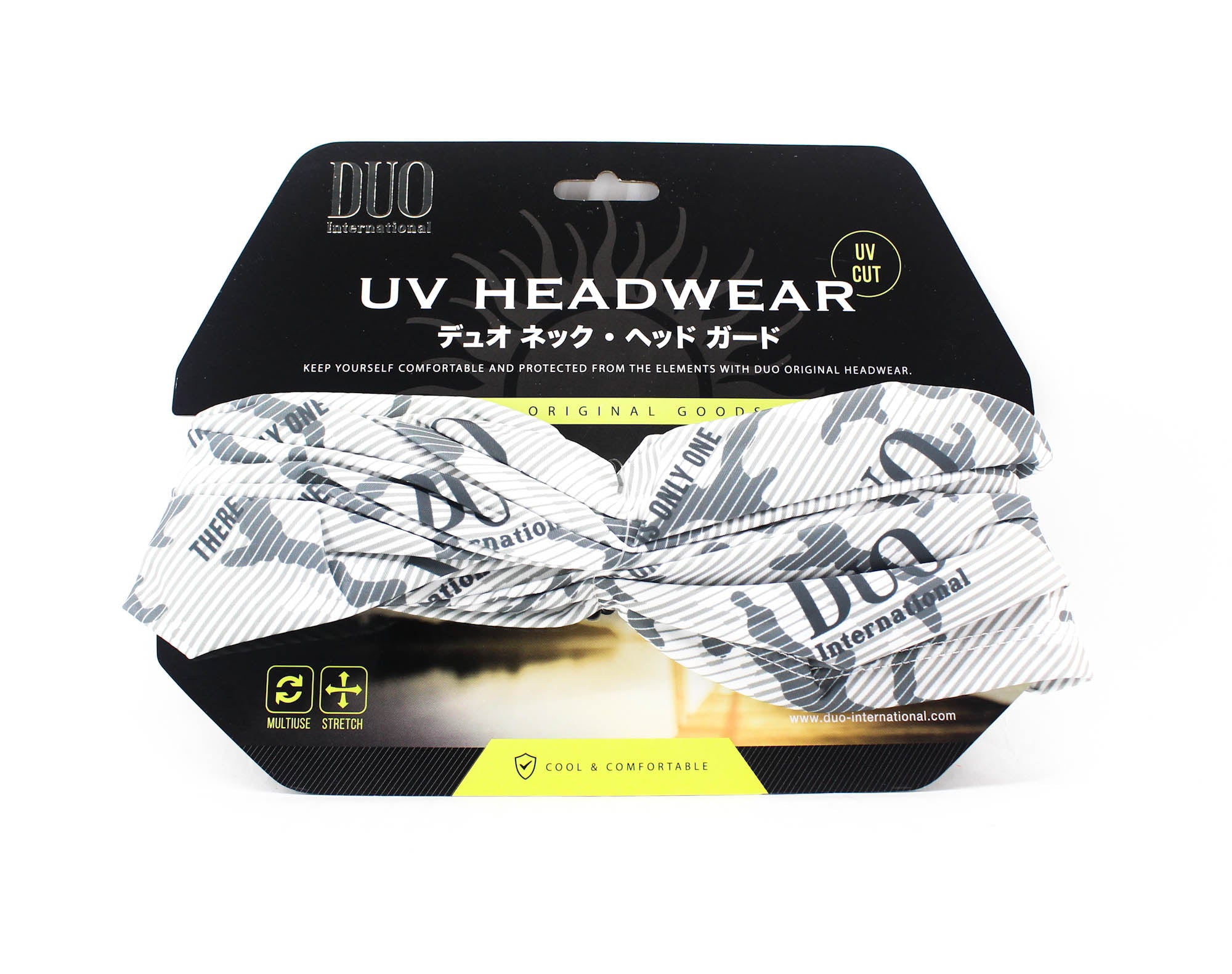Duo Neck Gaiter UV Head Wear Free Size Original White Camou (7394)